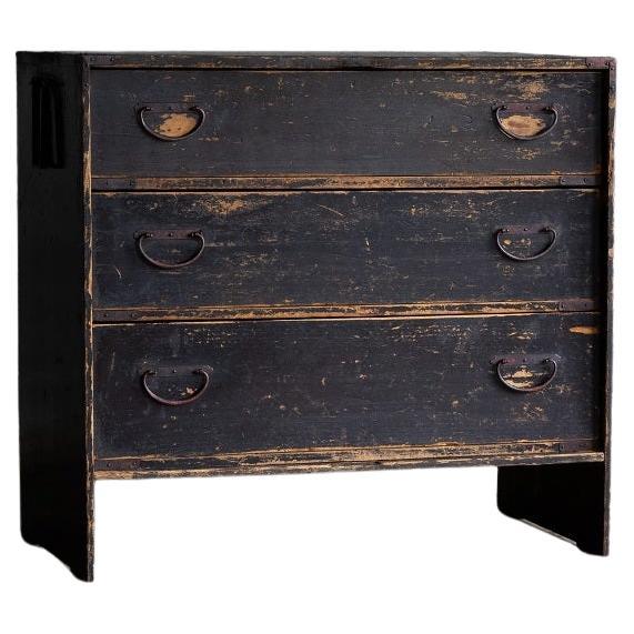 Japanese Antique Chest of Drawers "Tansu", Meiji Era '1868–1912'Wabi Sabi