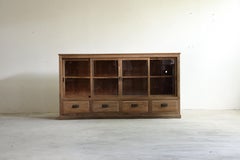 Japanese Antique chestnut cabinet , Sideboard, Wabi Sabi, Japandi