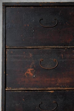Japanese Antique Chests of Drawers 1860s-1900s/Tansu Commodes Cabinet Wabisabi