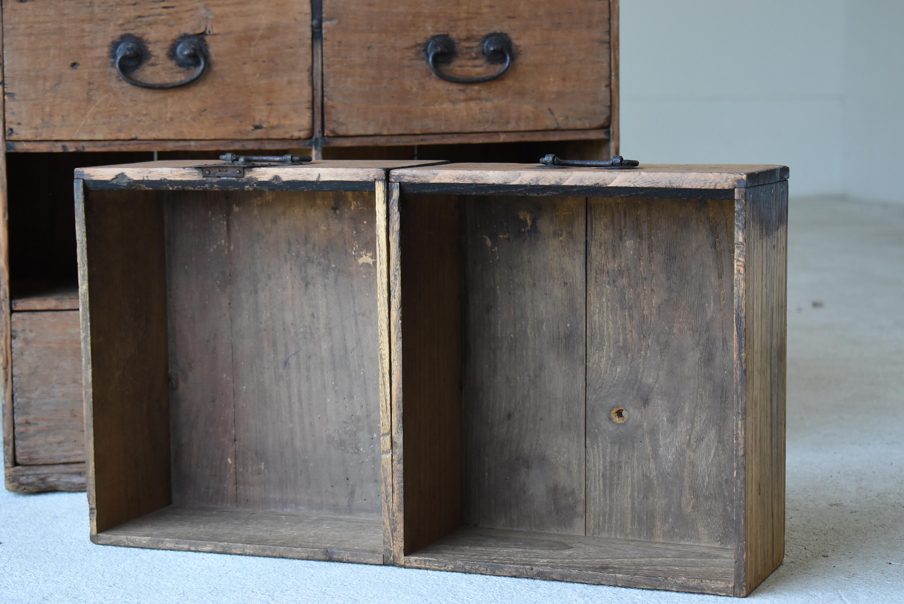 Japanese Antique Chests of Drawers 1860s-1900s /Tansu Storage Mingei Cabinet 3
