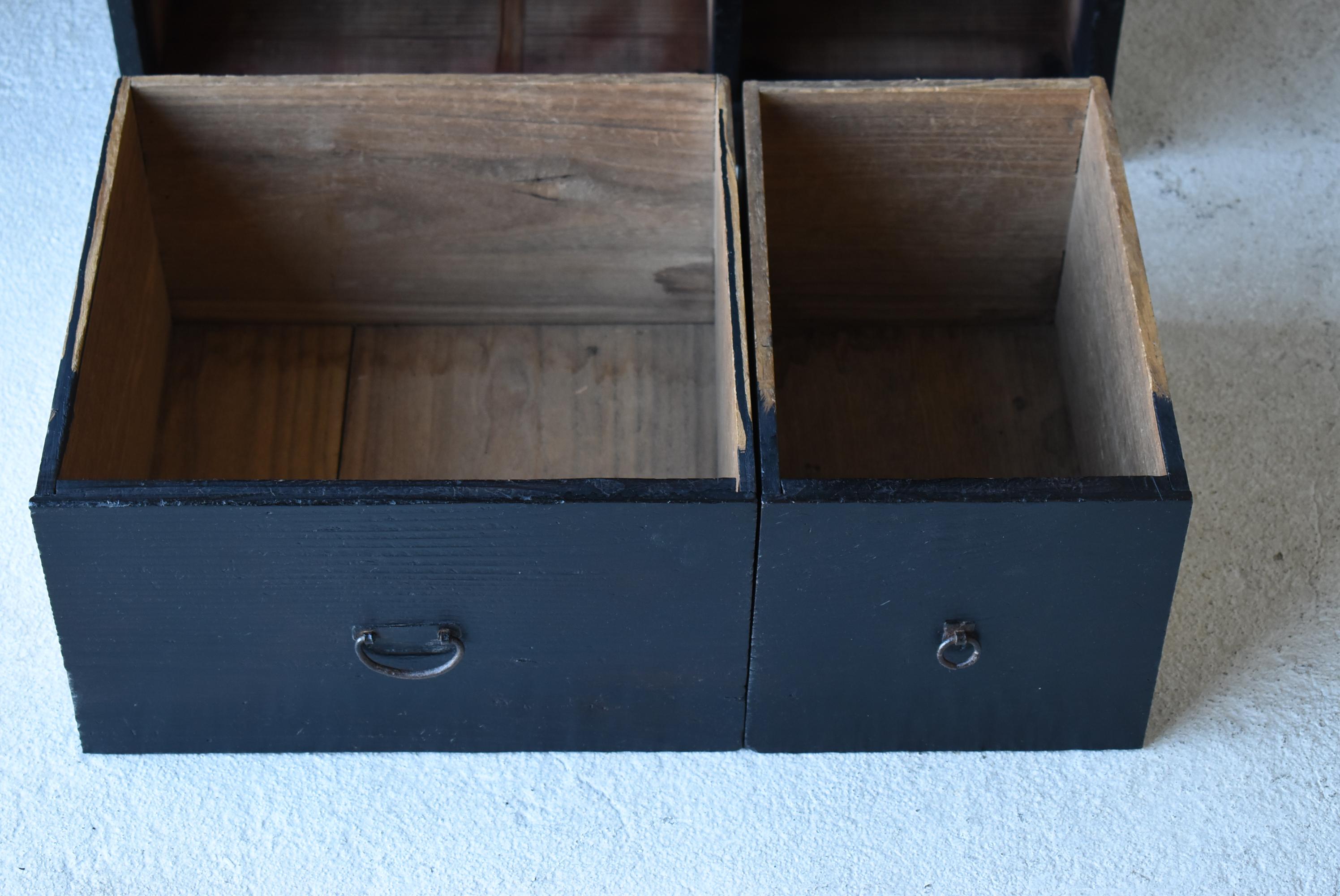 Japanese Antique Chests of Drawers 1860s-1900s / Tansu Storage Mingei Cabinet In Good Condition In Sammu-shi, Chiba