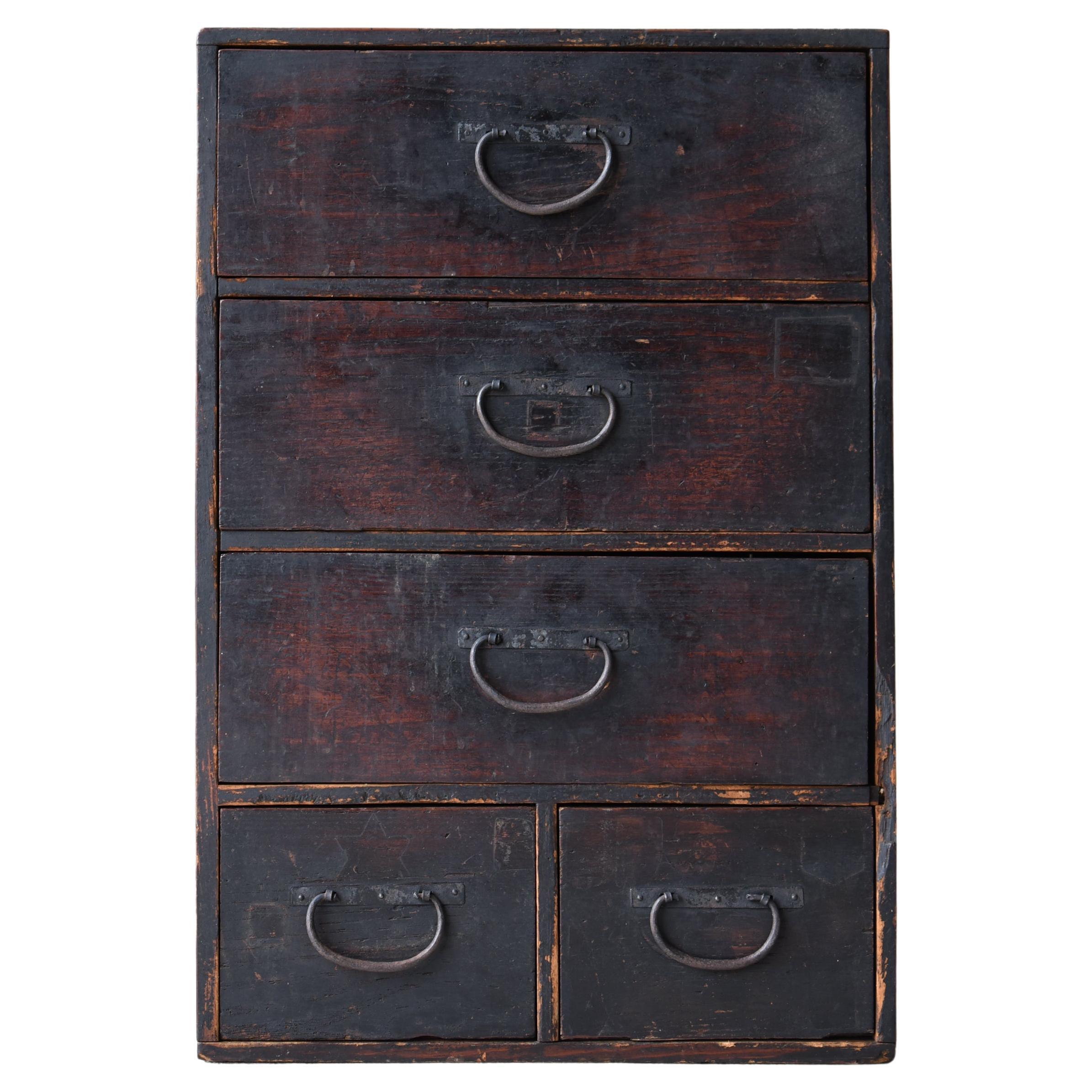 Japanese Antique Chests of Drawers 1860s-1900s /Tansu Storage Mingei Cabinet