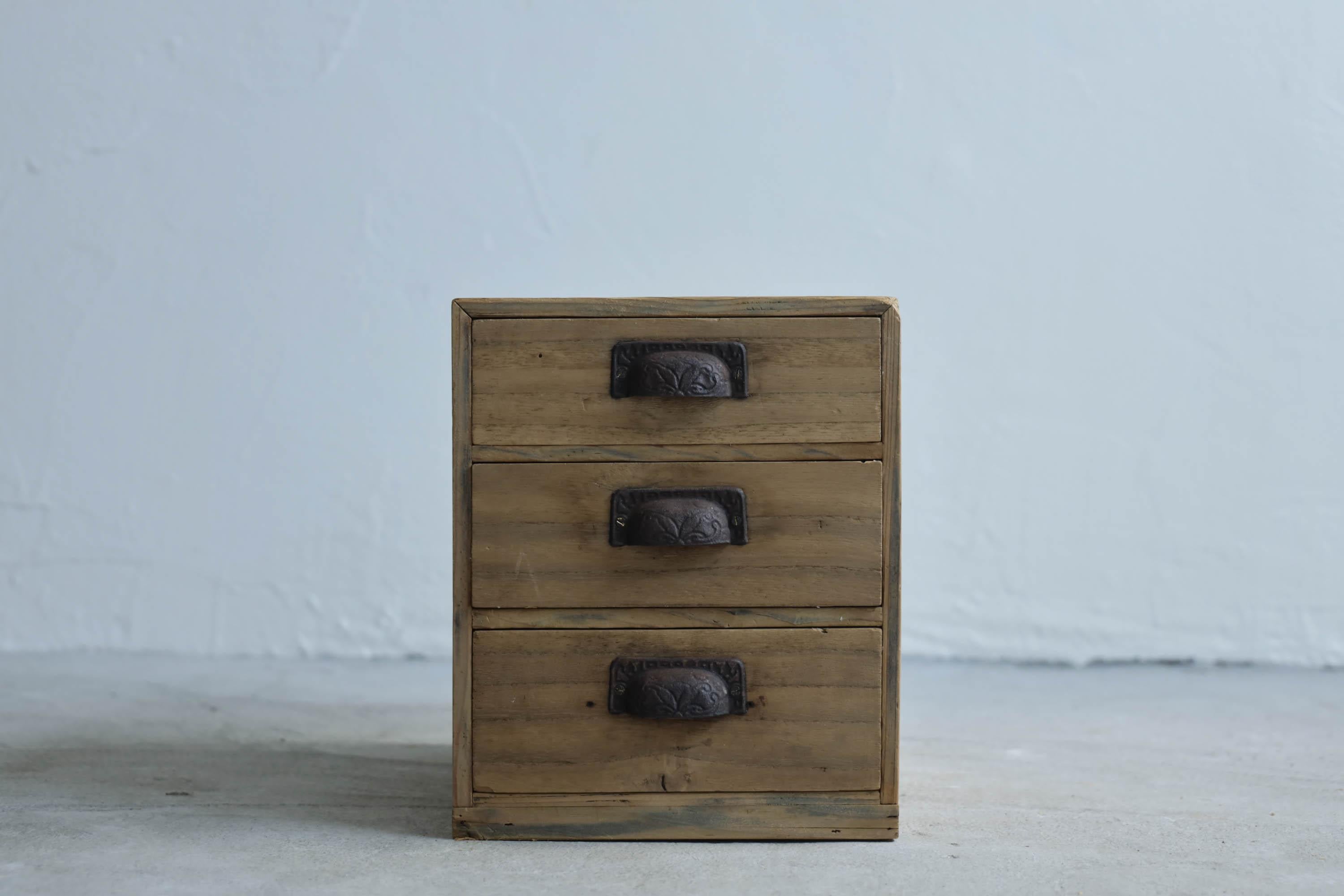 Taisho Japanese Antique Chests of Drawers 1900s-1926s, Wabi-Sabi