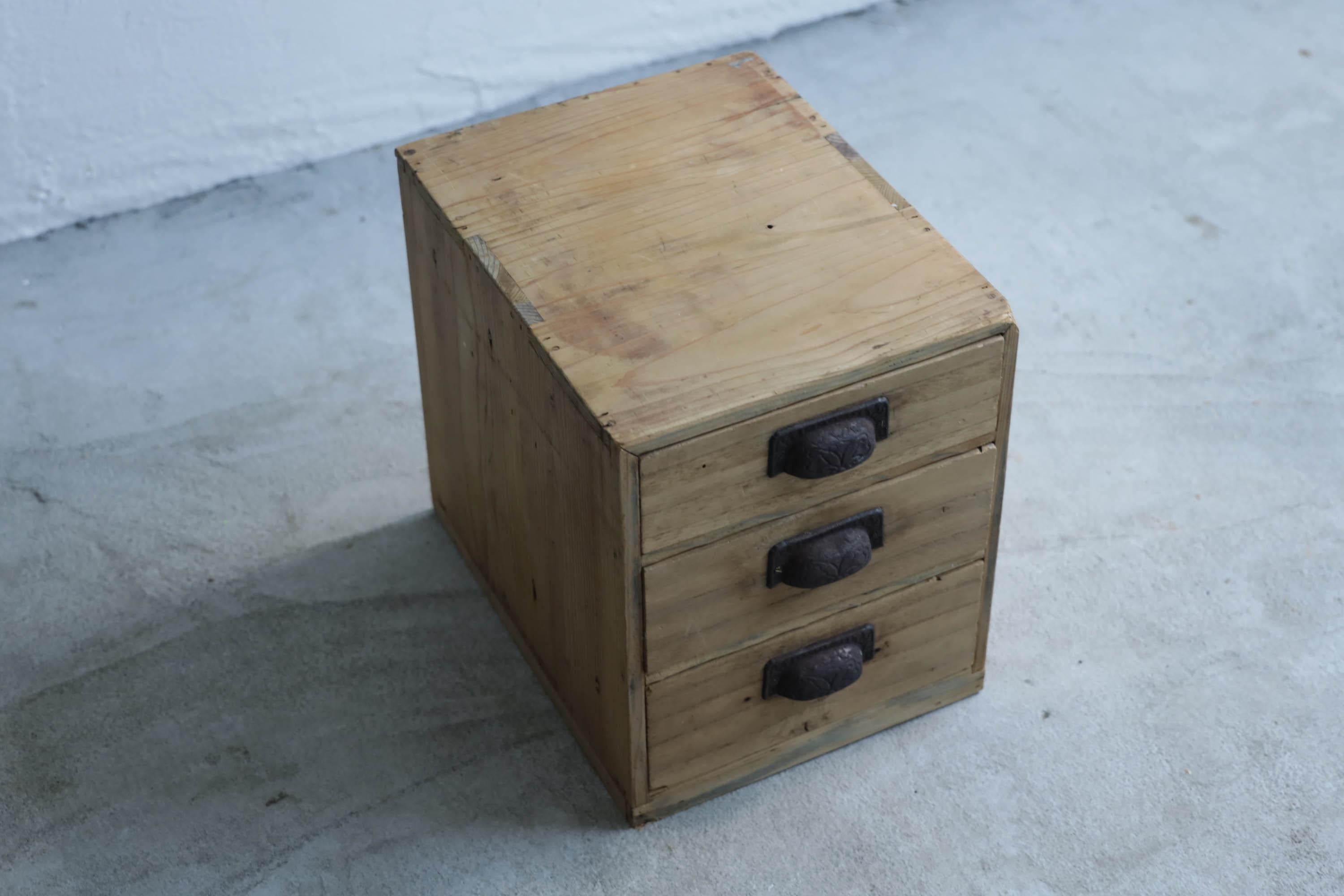 Hand-Crafted Japanese Antique Chests of Drawers 1900s-1926s, Wabi-Sabi