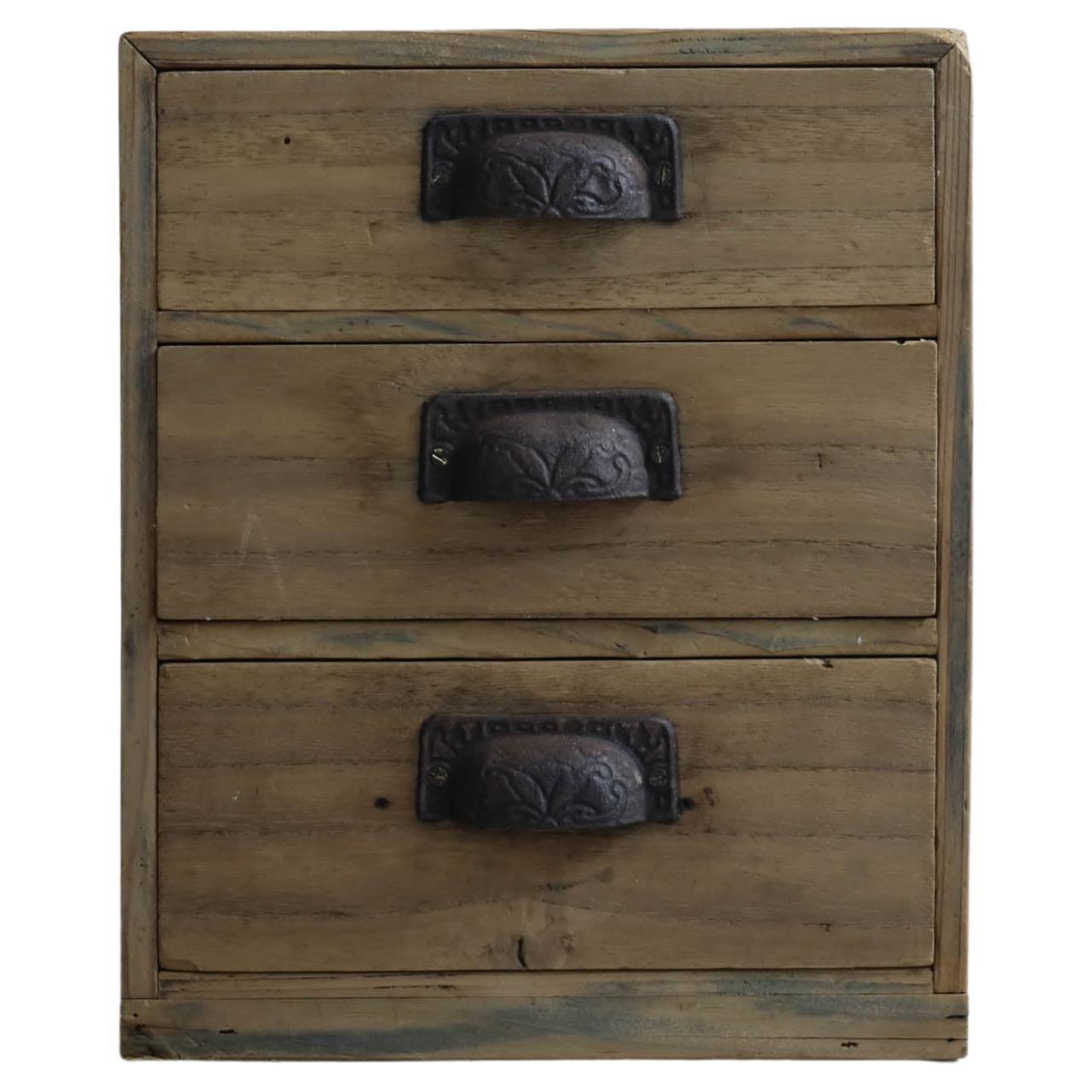 Japanese Antique Chests of Drawers 1900s-1926s, Wabi-Sabi