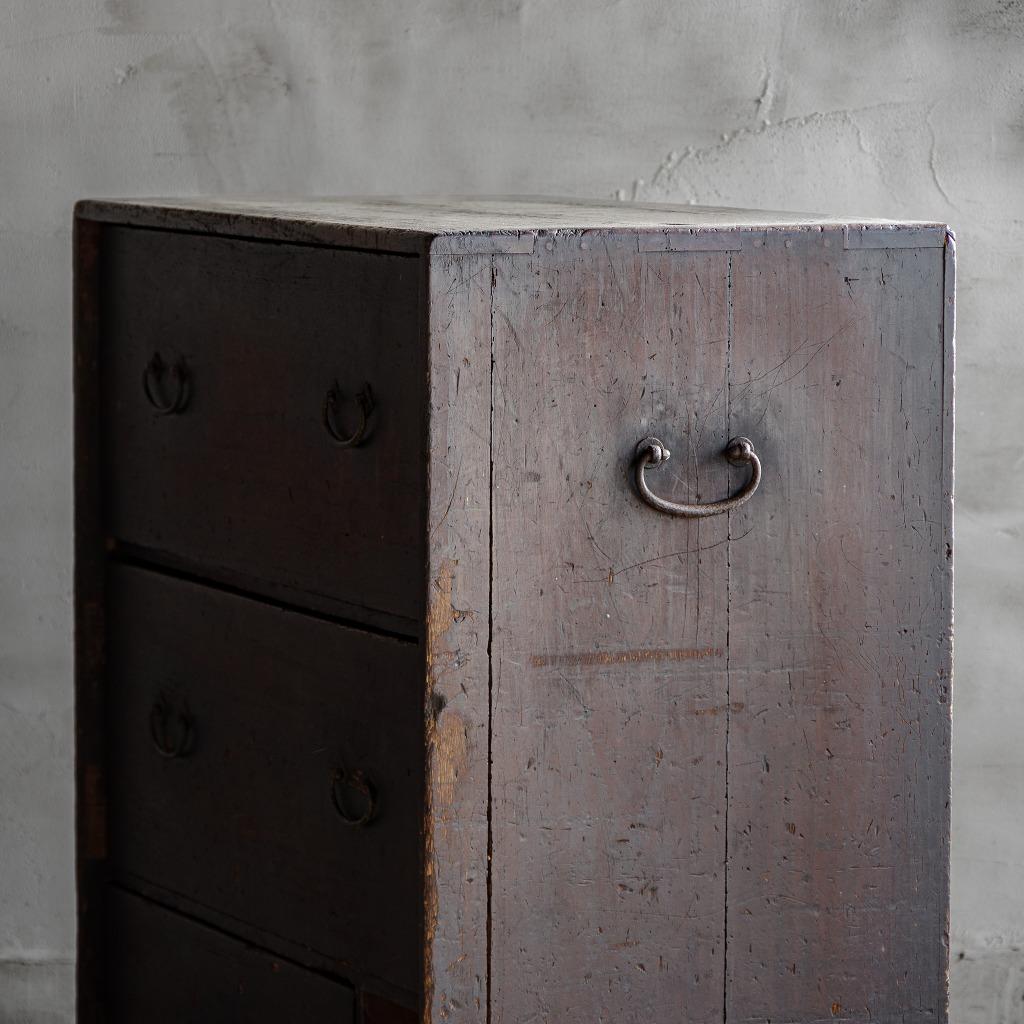 Japanese Antique Tansu Chests of drawers, Late Edo Period'Late 1800s', Wabi Sabi For Sale 5