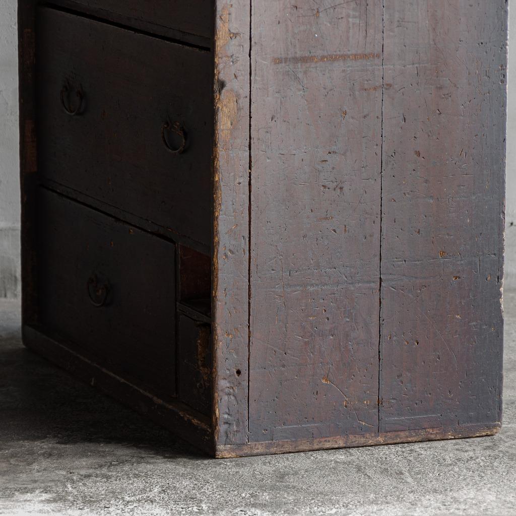 Japanese Antique Tansu Chests of drawers, Late Edo Period'Late 1800s', Wabi Sabi For Sale 6