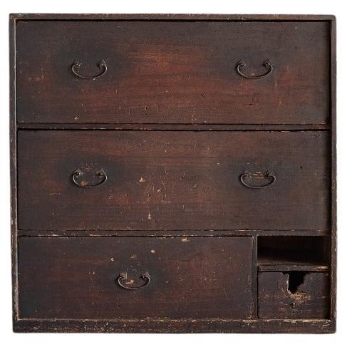 Japanese Antique Tansu Chests of drawers, Late Edo Period'Late 1800s', Wabi Sabi For Sale