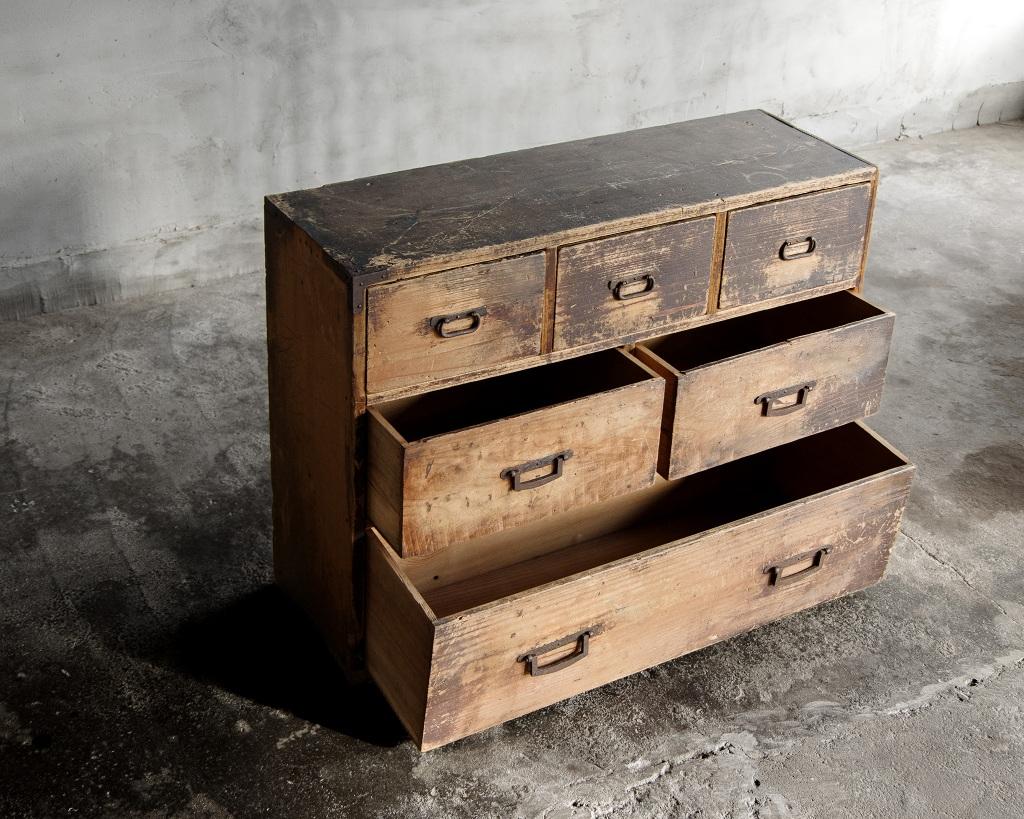 Commodes japonaises anciennes de l'ère Meiji (1868-1912), Wabi Sabi en vente 5
