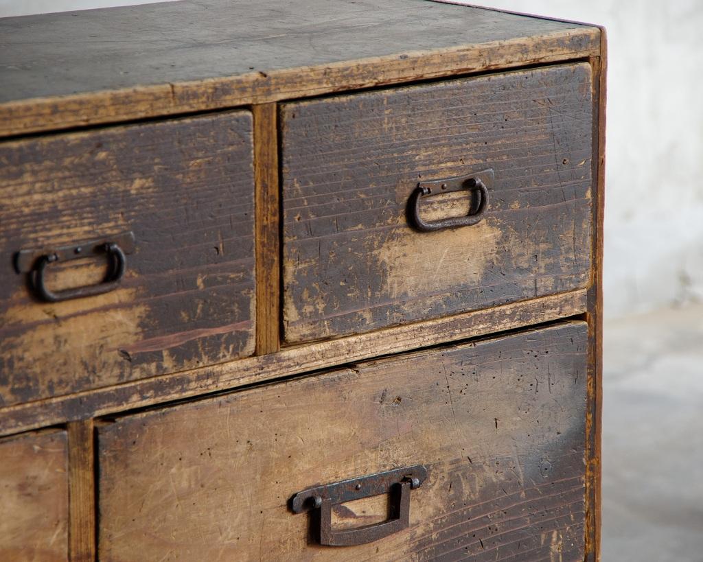 Commodes japonaises anciennes de l'ère Meiji (1868-1912), Wabi Sabi en vente 3