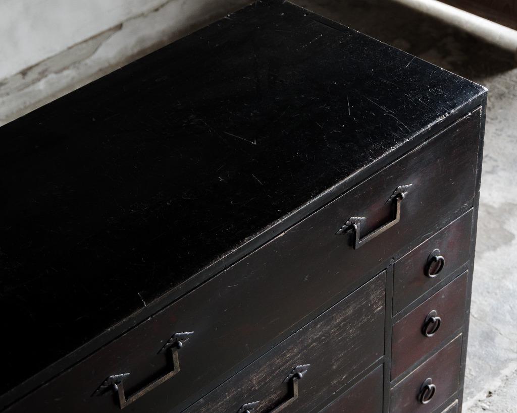 Cassettiera antica giapponese, epoca Meiji'1868-1912'Wabi Sabi in vendita 5