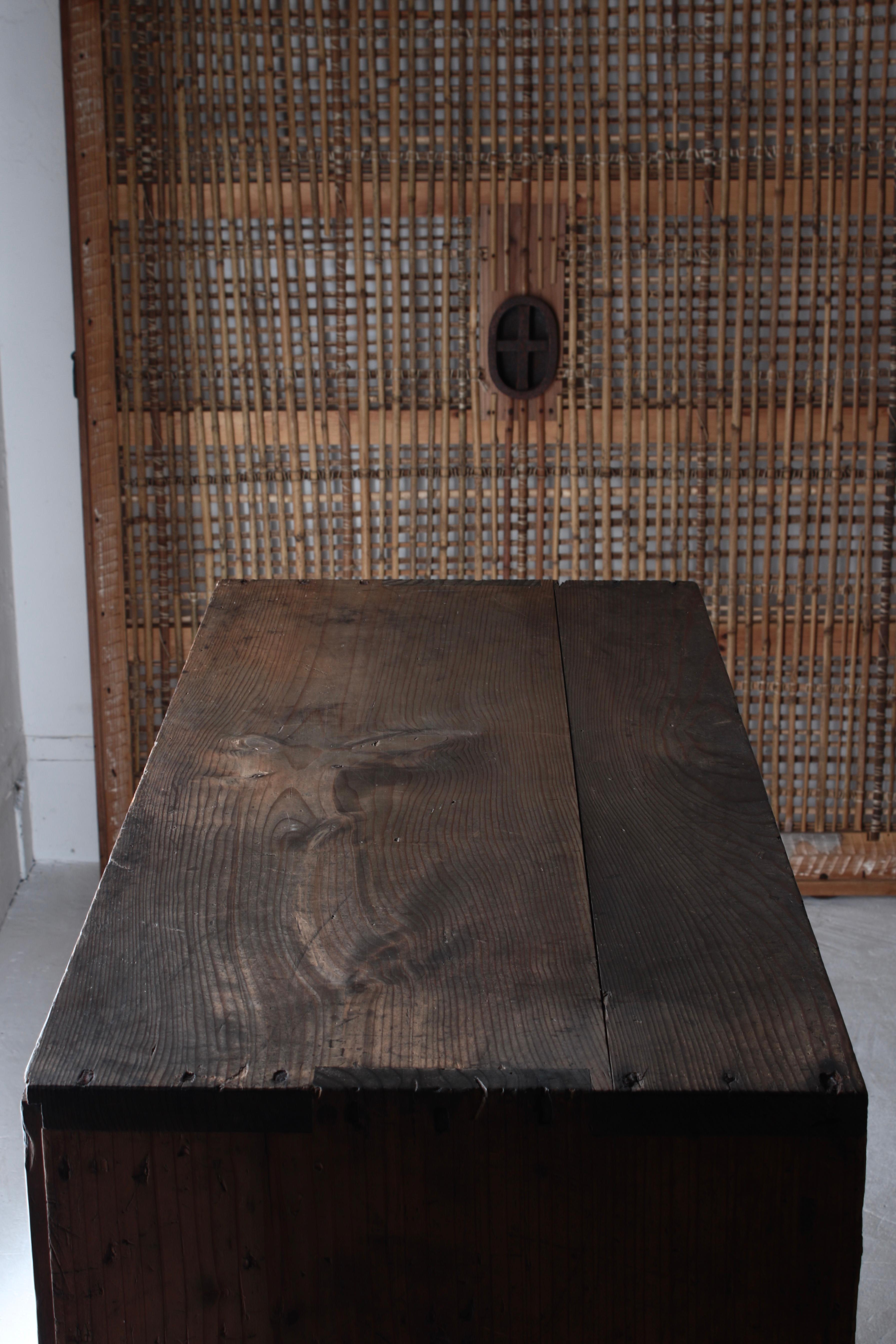 Antike japanische Kommoden / Tansu-Aufbewahrung 1868-1912er Jahre / Wabi-Sabi im Angebot 8