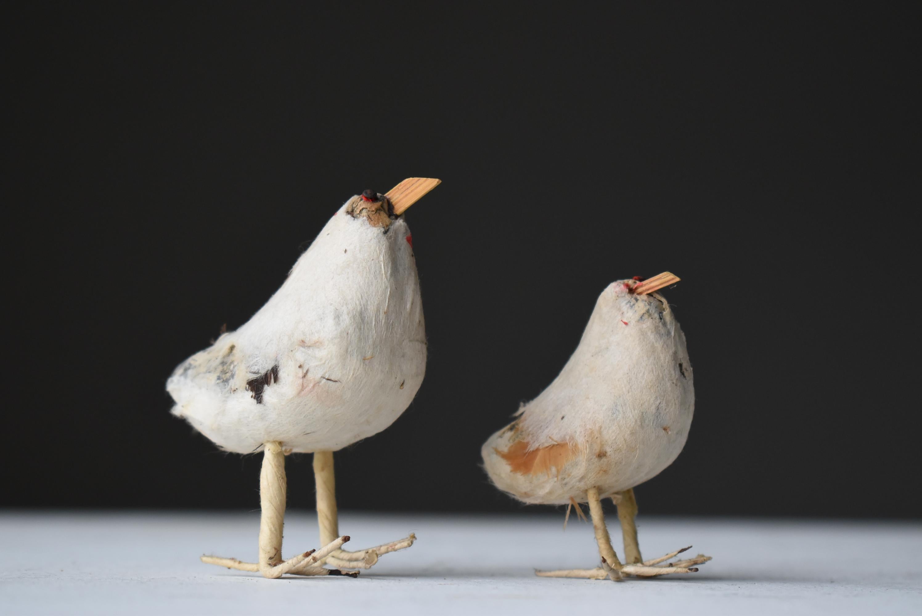 Japanese Antique Chicken Object 1860s-1900s / Animal Sculpture Wabi Sabi For Sale 1