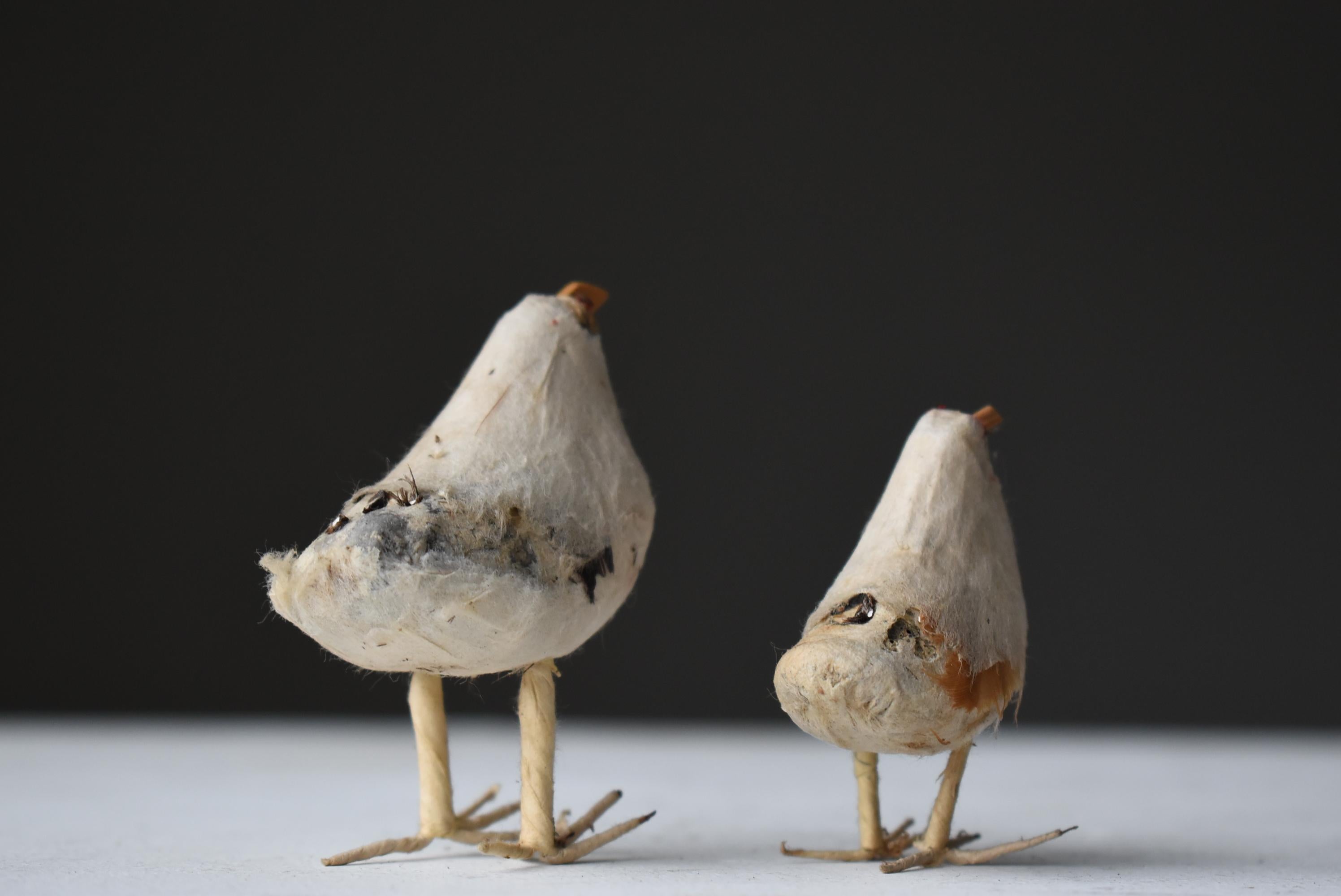 Bois Objet japonais ancien poulet des années 1860-1900 / Sculpture d'animal Wabi Sabi en vente