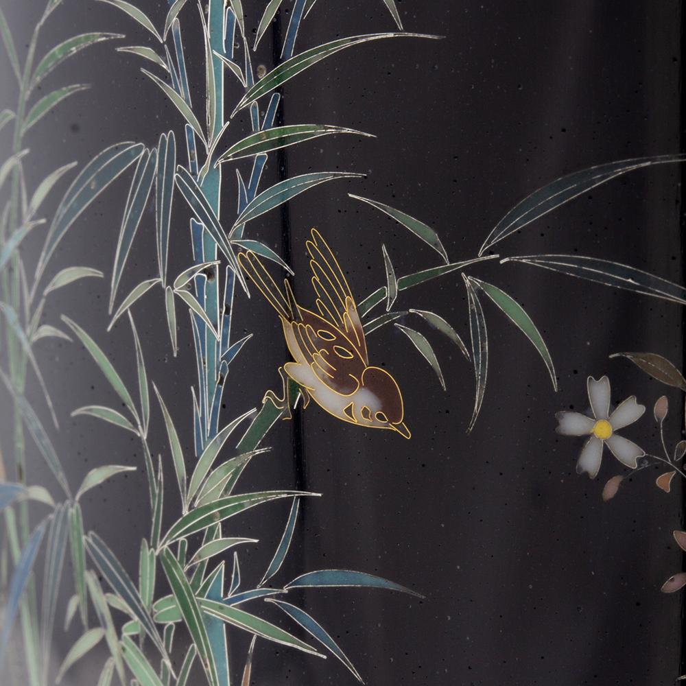 Japanese Antique Cloisonne Enamel Vase Hayashi Kodenji For Sale 6