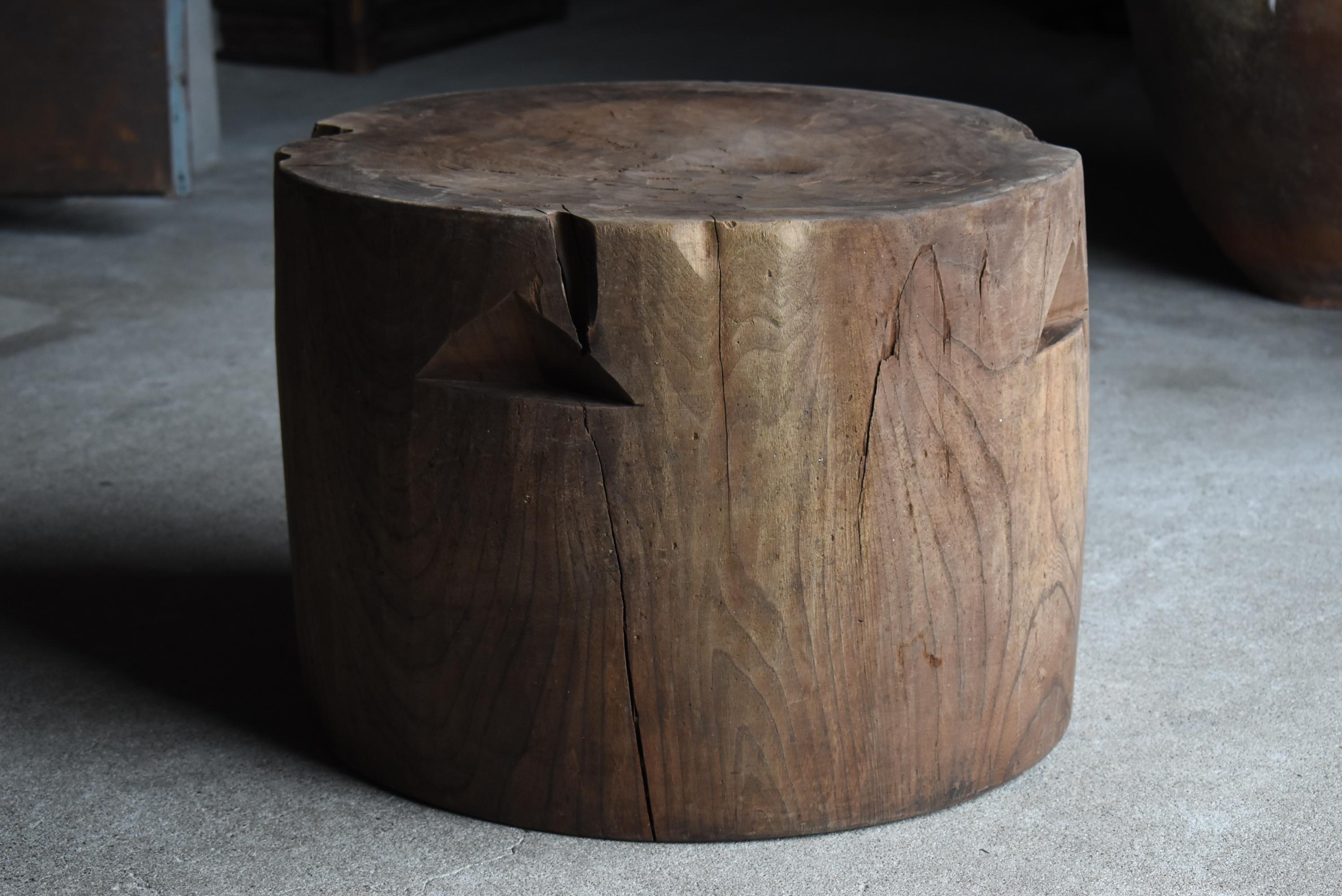Wood Japanese Antique Coffee Table 1860s-1900s /Primitive Mingei Wabisabi