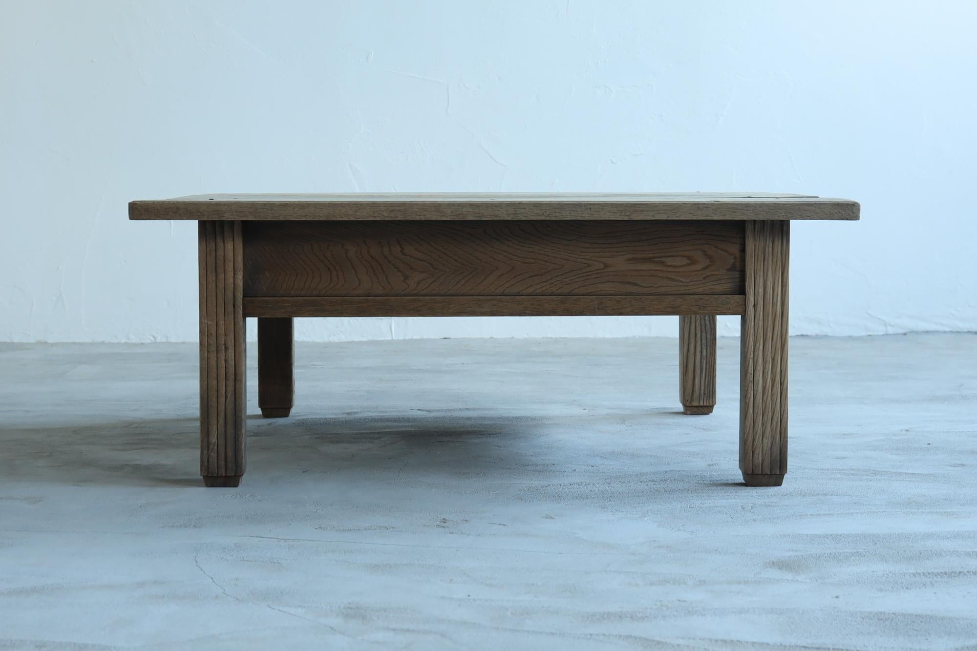 Japanese Antique Coffee Table, Desk, Wabi-Sabi, Early 20th Century For Sale 10