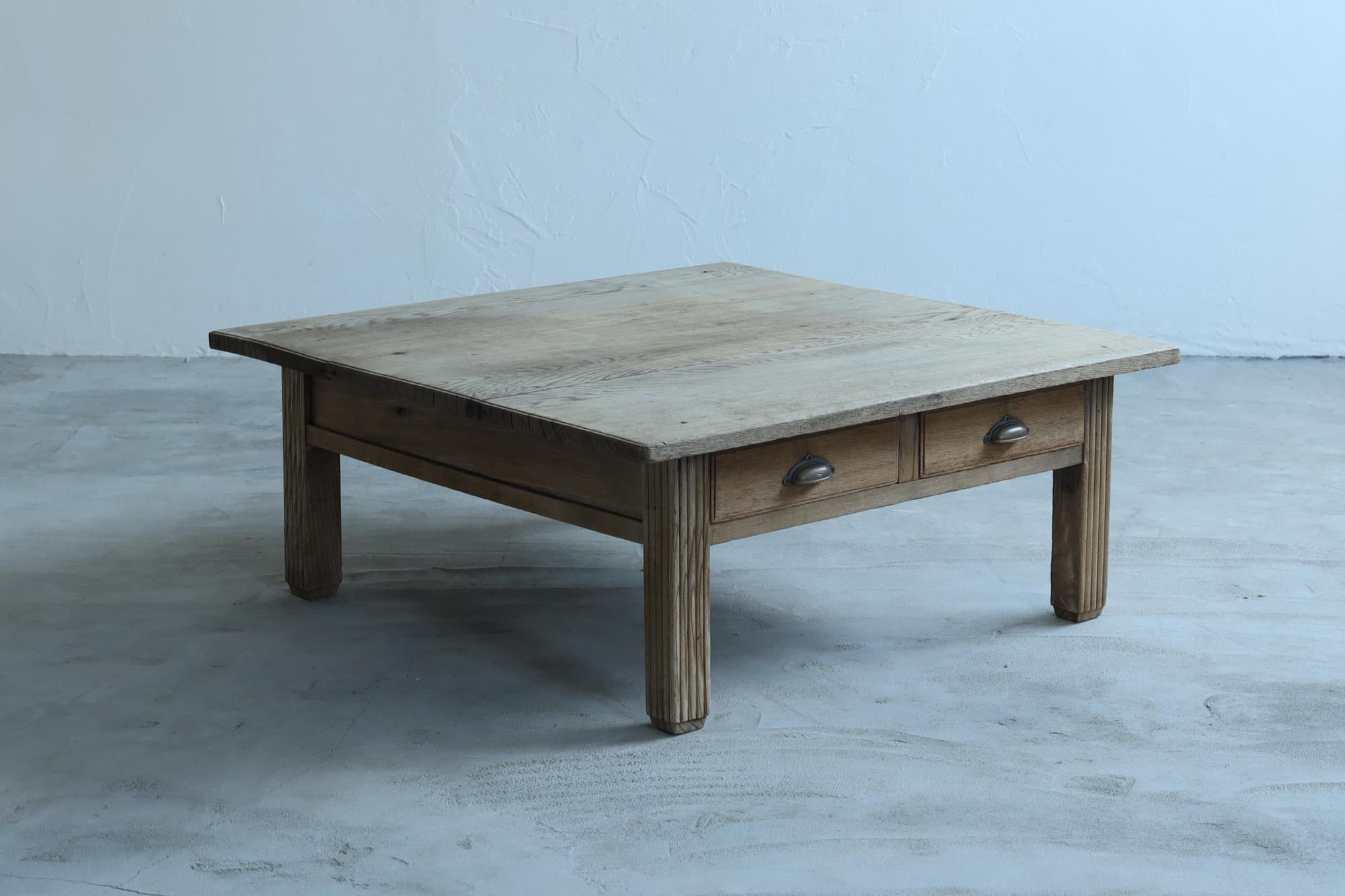 Japanese Antique Coffee Table, Desk, Wabi-Sabi, Early 20th Century For Sale 12