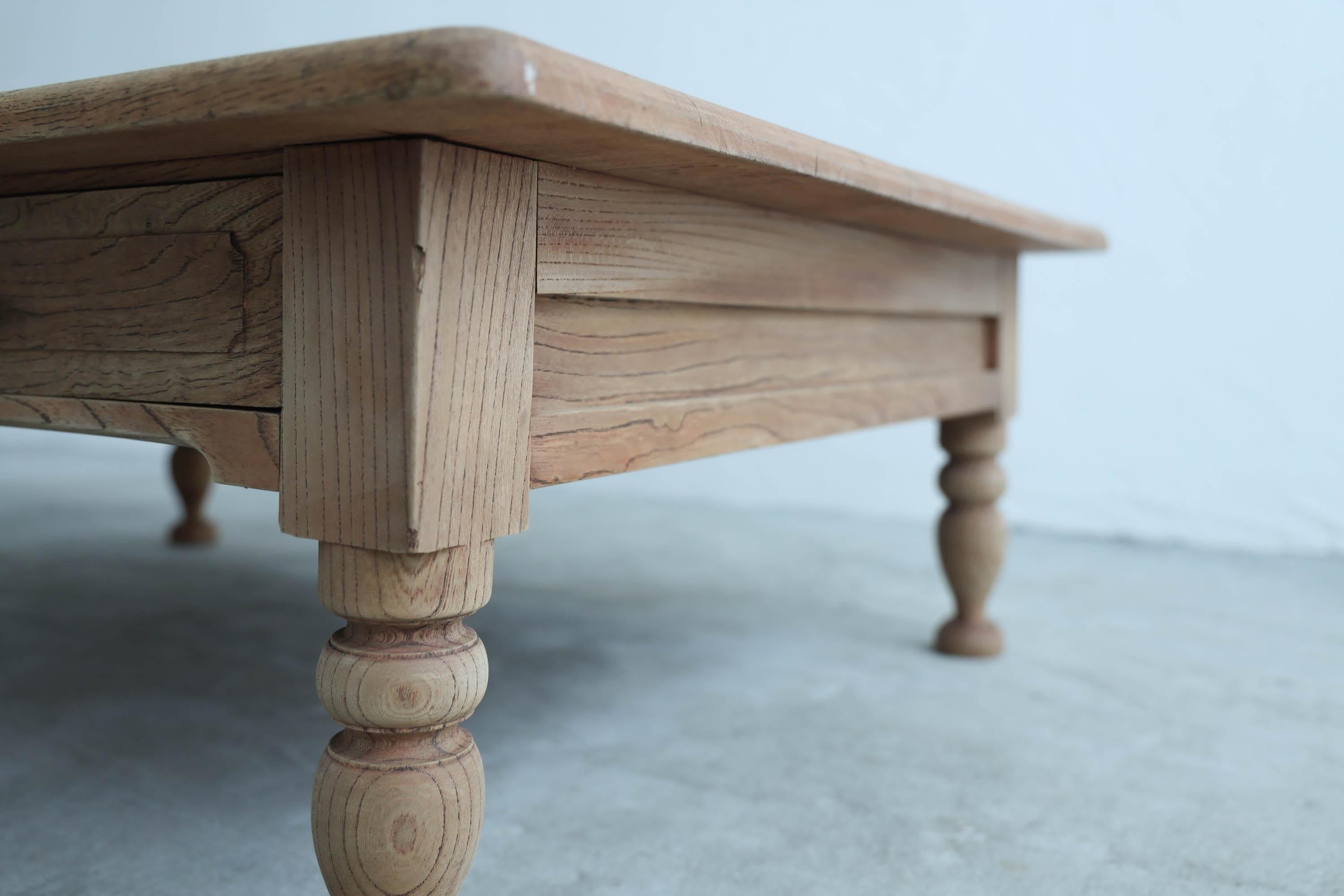 Japanese Antique Coffee Table, Desk, Single Plate, Wabi-Sabi, Early 20th Century 2