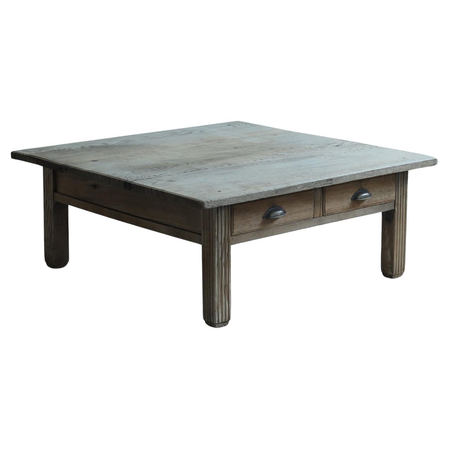 Japanese Antique Coffee Table, Desk, Wabi-Sabi, Early 20th Century For Sale