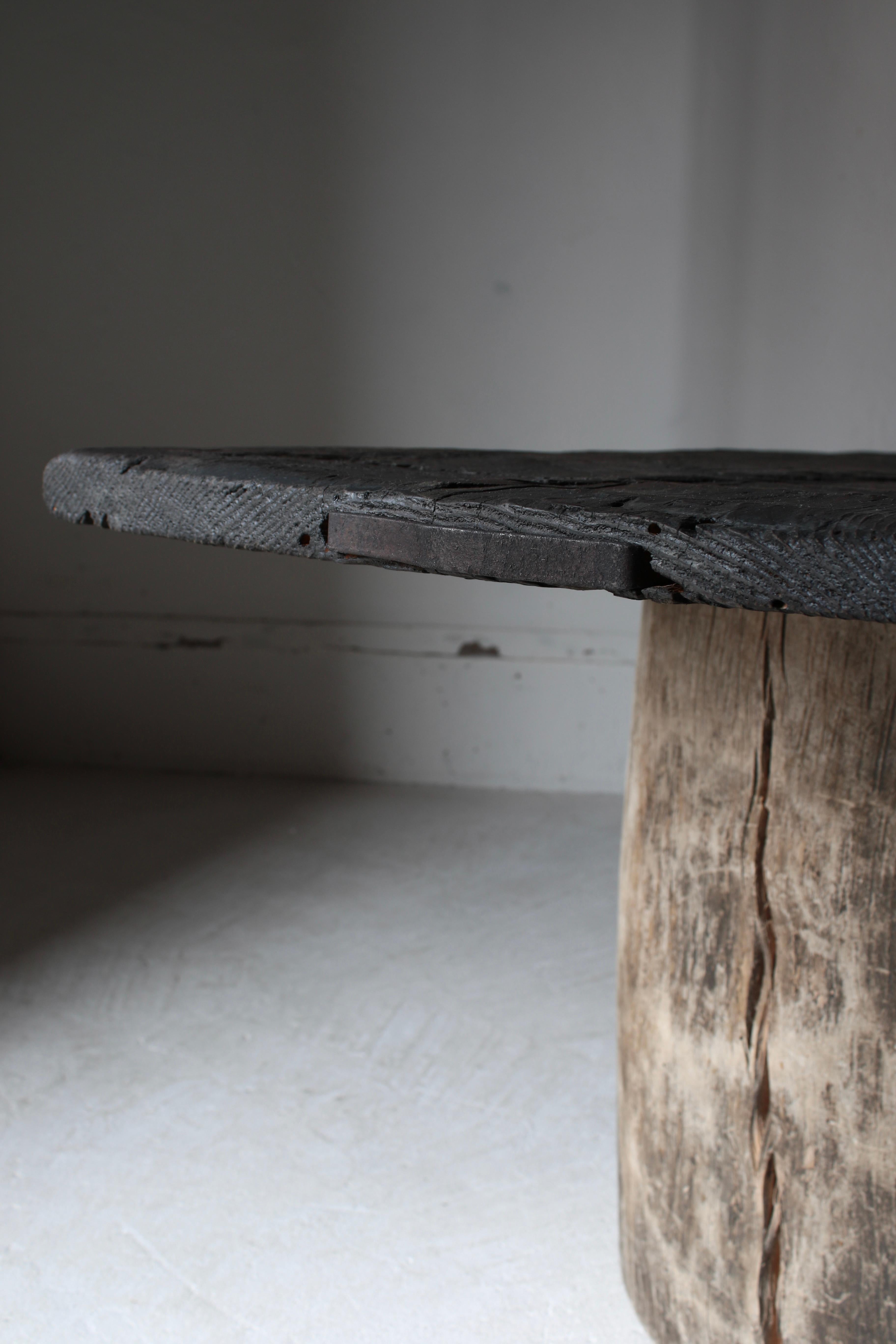 Japanese Antique Coffee Table / Low Table Exhibition Table / Wabi-Sabi Primitive 13