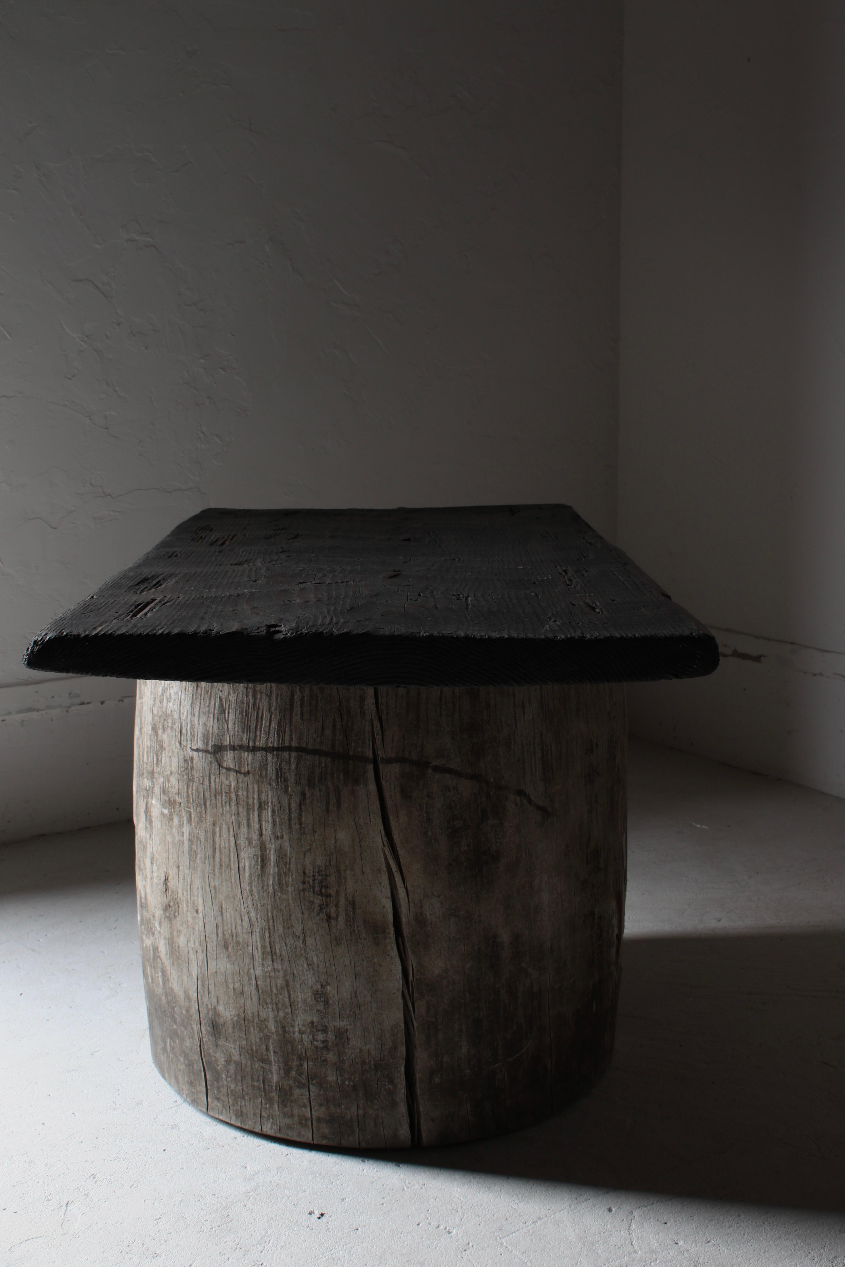 Japanese Antique Coffee Table / Low Table Exhibition Table / Wabi-Sabi Primitive 2
