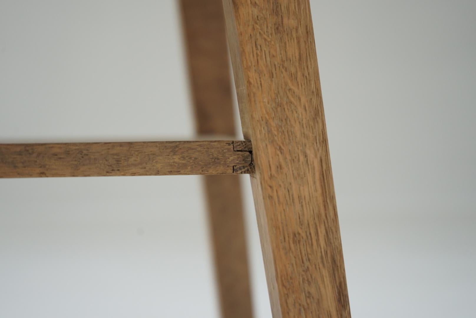 Antiker japanischer antiker Couchtisch aus Eichenholz, 1950er-1960er Jahre, primitiver Japandi im Angebot 2