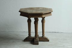 Japanese Antique Coffee Table, Octagon, Primitive, Wabi-Sabi, Early 20th Century