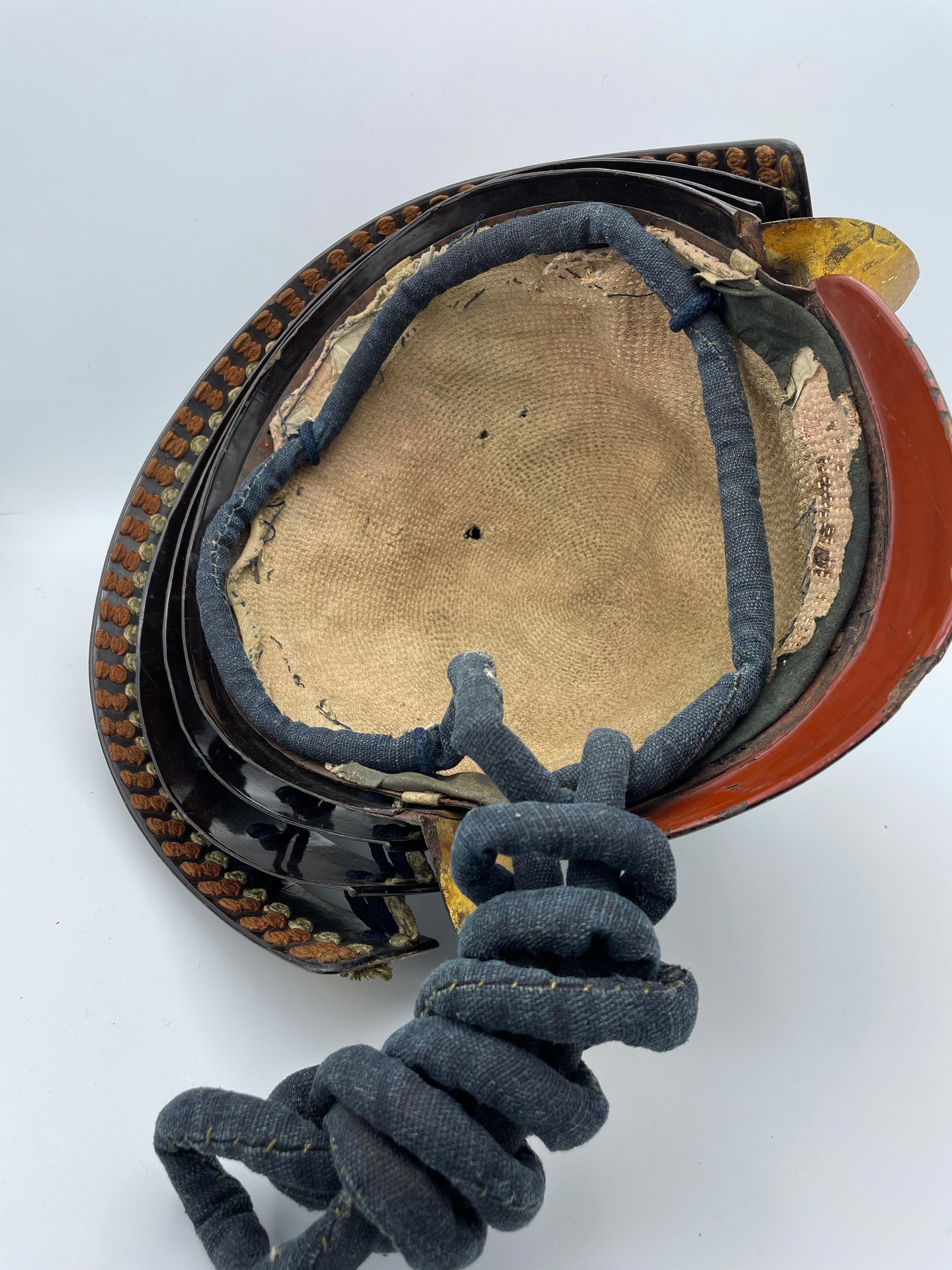 Japanese Antique Combat Helmet 'Kabuto' 1800s Edo Era For Sale 3