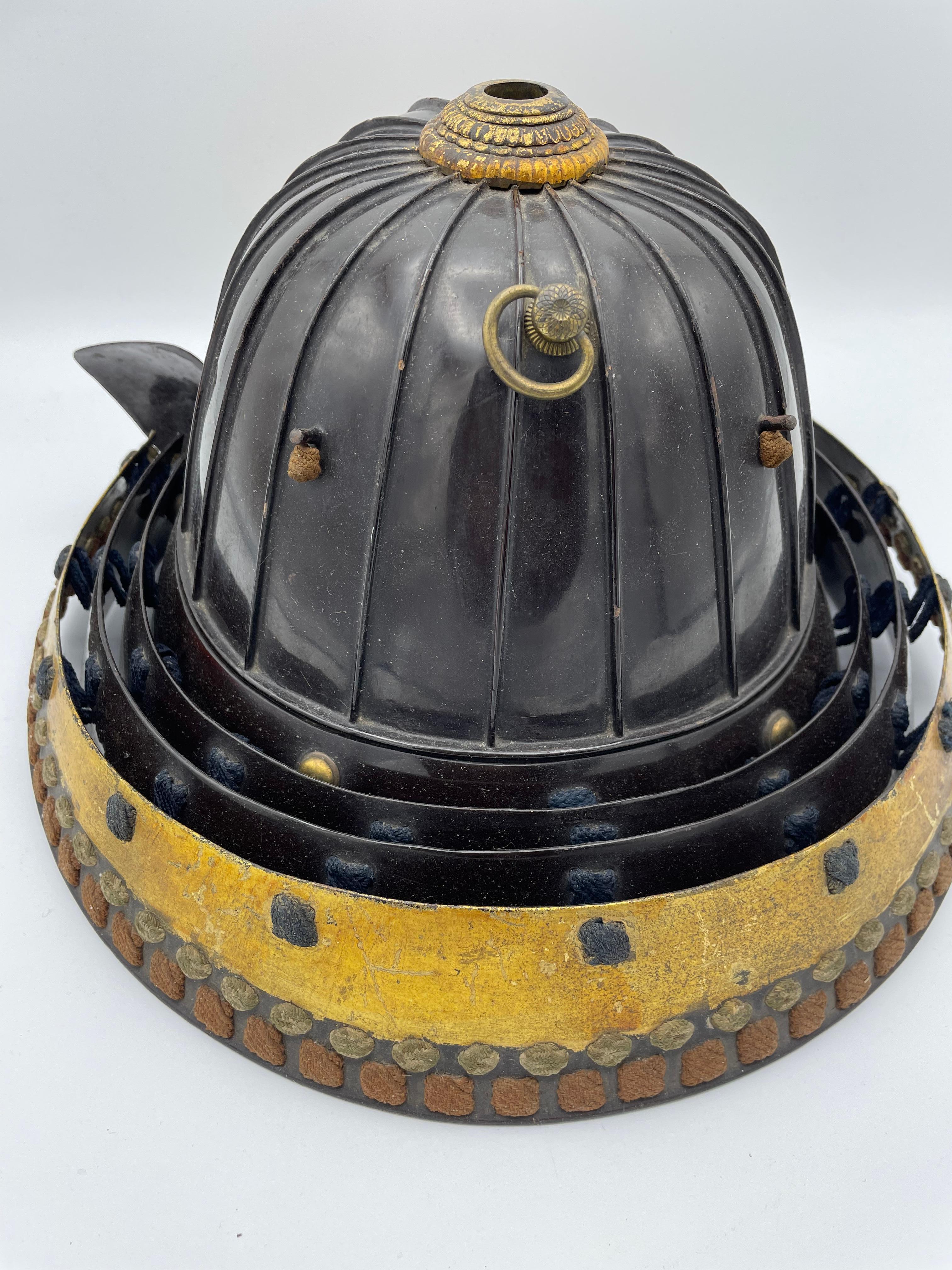 19th Century Japanese Antique Combat Helmet 'Kabuto' 1800s Edo Era For Sale