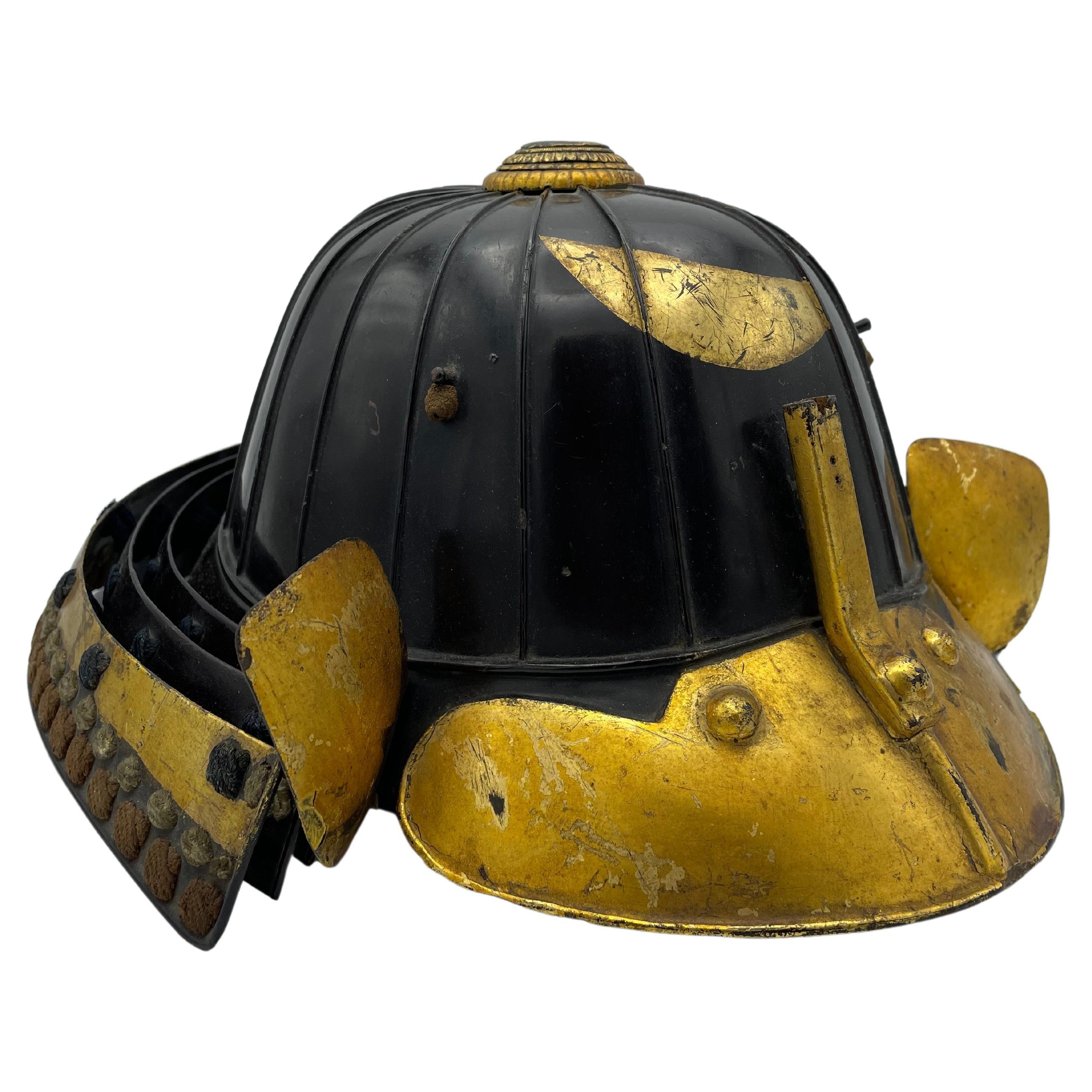 Japanese Antique Combat Helmet 'Kabuto' 1800s Edo Era For Sale