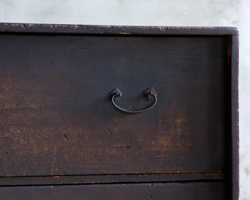 Wood Japanese Antique Chest of Drawers, Early Meiji Era'1868-'Wabi Sabi For Sale