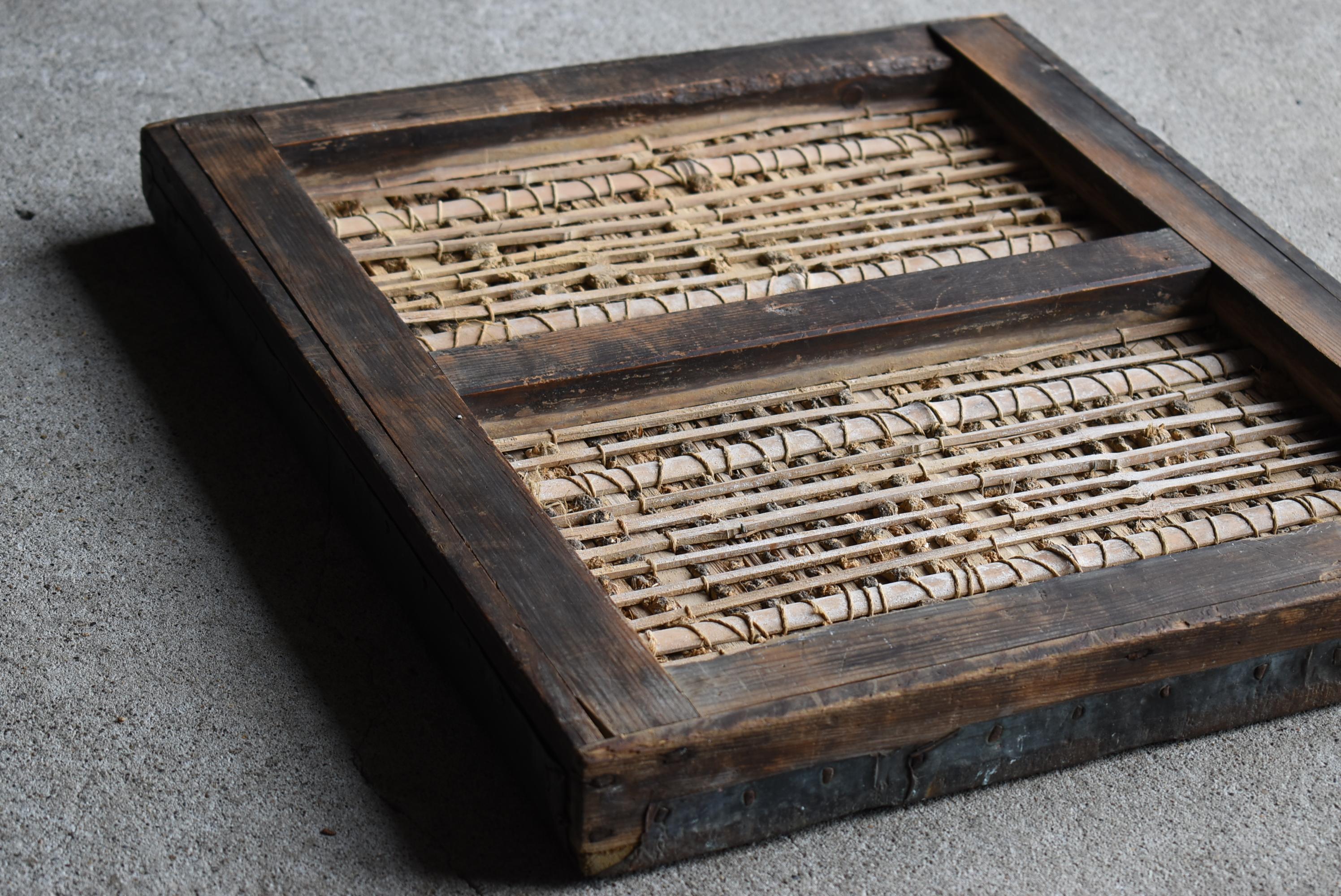 Japanese Antique Copper-Clad Door 1860s-1900s / Abstract Art Wabisabi For Sale 9