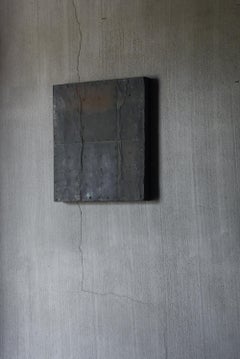 Japanese Antique Copper-Clad Door 1860s-1900s / Abstract Art Wabisabi