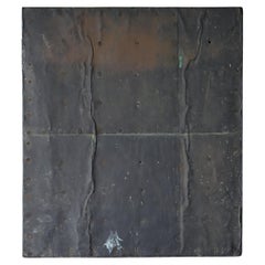 Japanese Antique Copper-Clad Door 1860s-1900s / Abstract Art Wabisabi