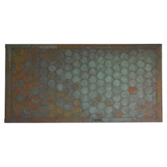 Japanese Antique Copper Door "Wall Decoration" 1860s-1900s / Wabi Sabi