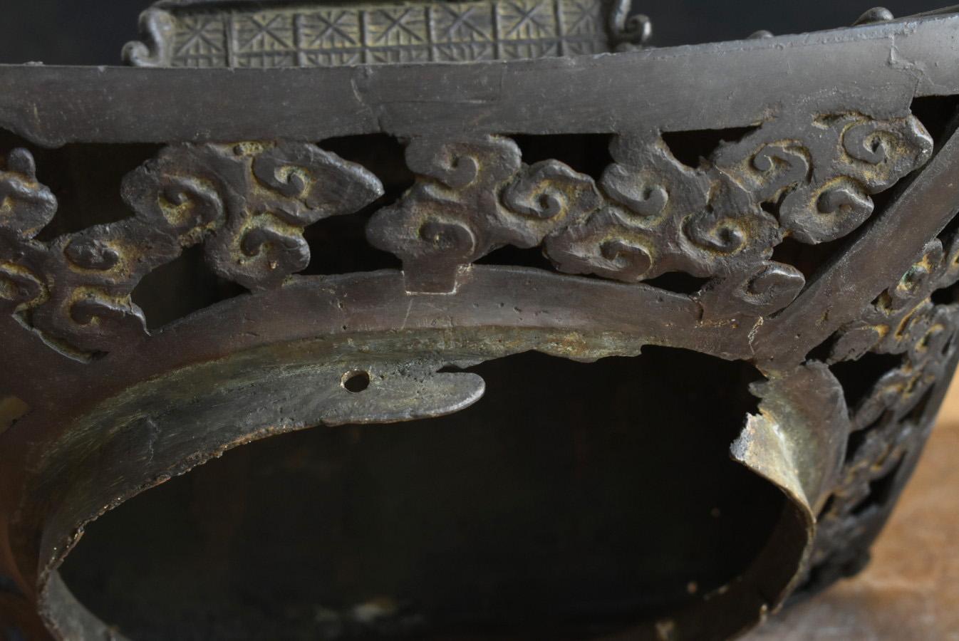 Japanische antike Kupferlaterne / zartes Design / frühes 20. Jahrhundert im Angebot 12