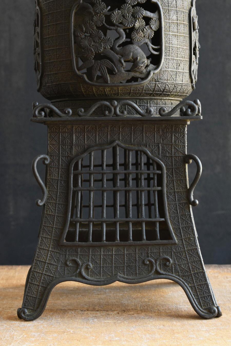 Japanese Antique Copper Lantern / Delicate Design / Early 20th Century For Sale 2