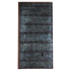 Japanese Antique Copper-Plated Door 1860s-1900s / Wabisabi