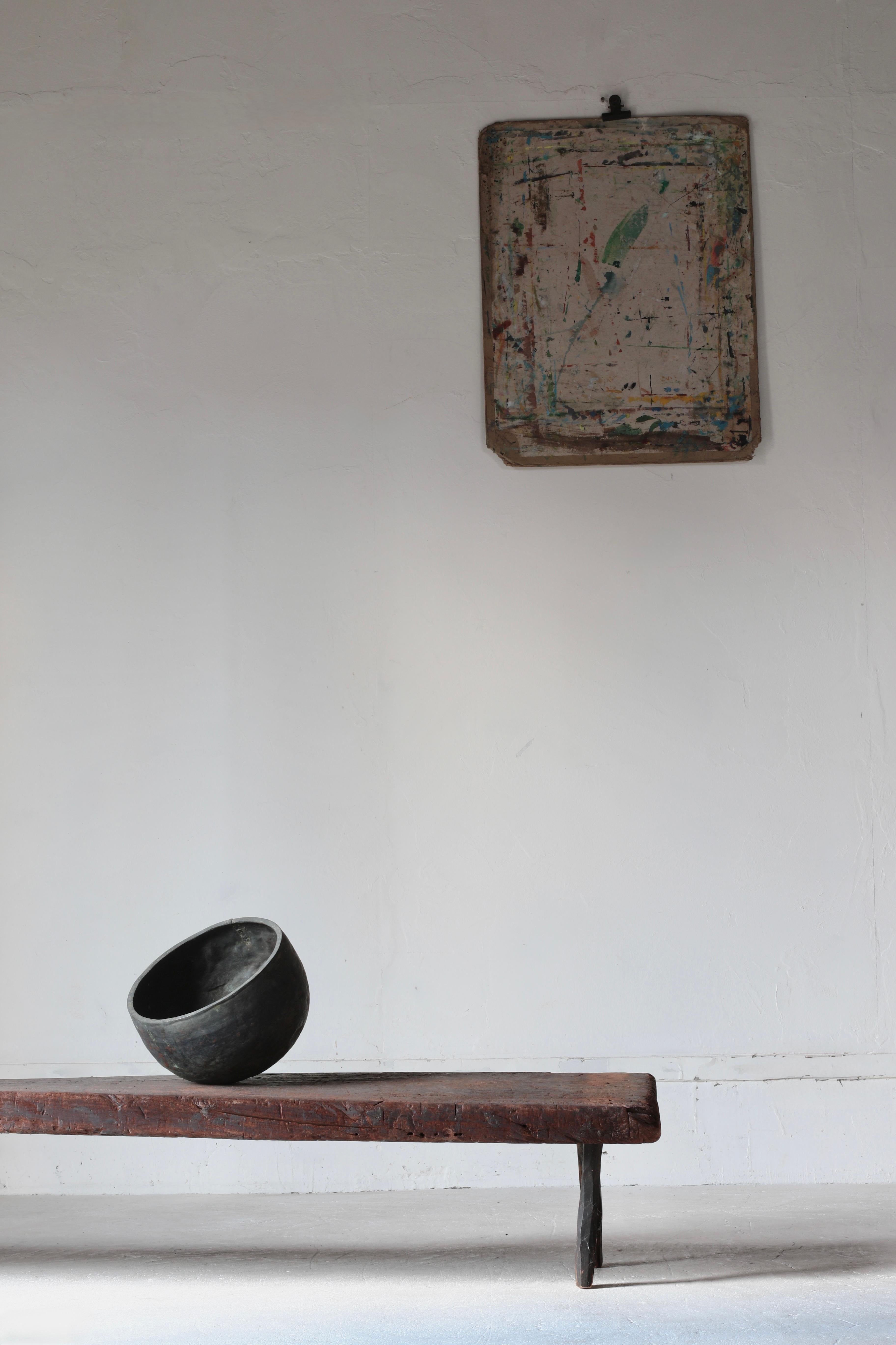 Cuenco japonés antiguo de cobre / Objeto / 1800-1900 / Wabi-sabi Mingei en venta 5