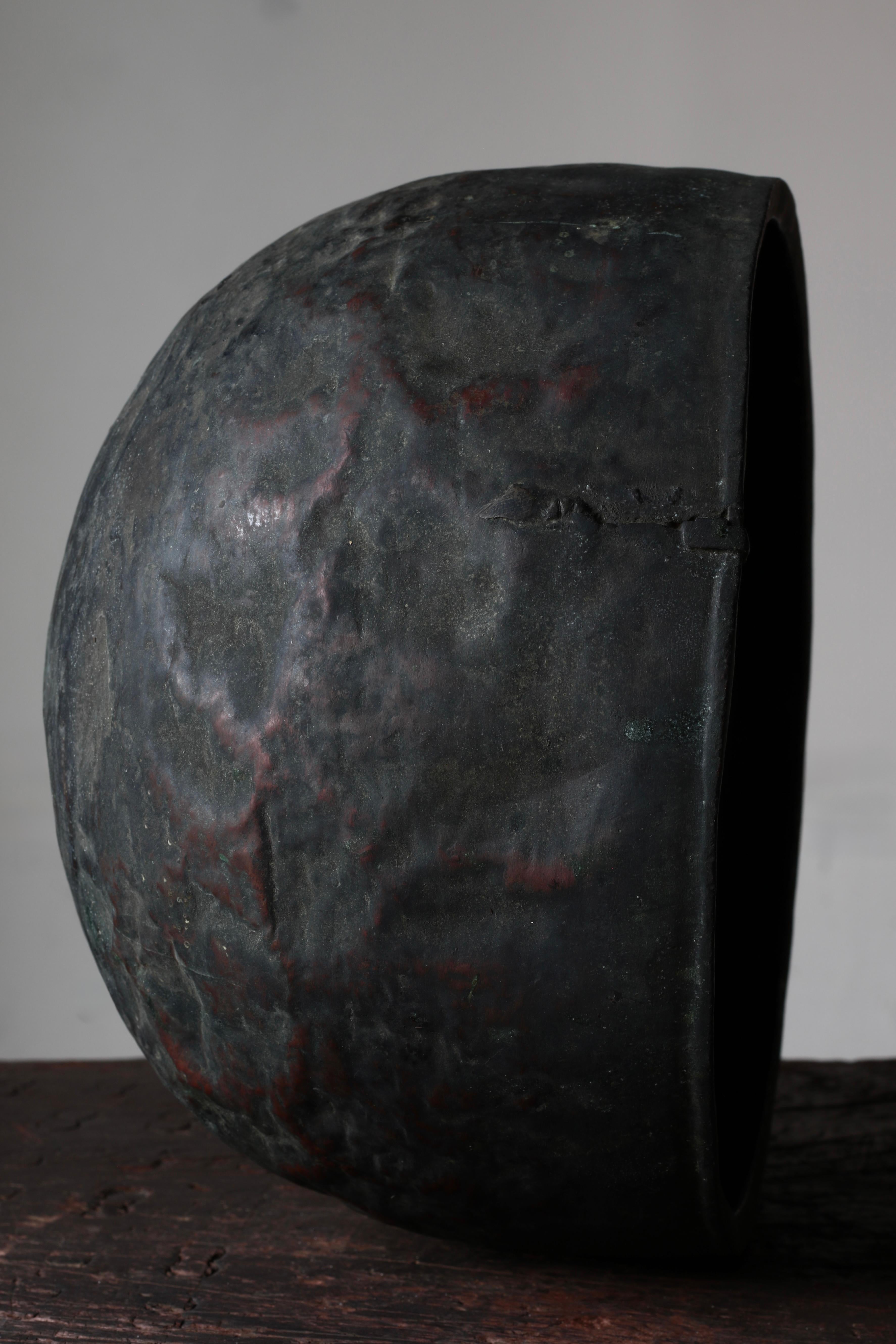 Cuenco japonés antiguo de cobre / Objeto / 1800-1900 / Wabi-sabi Mingei en venta 7