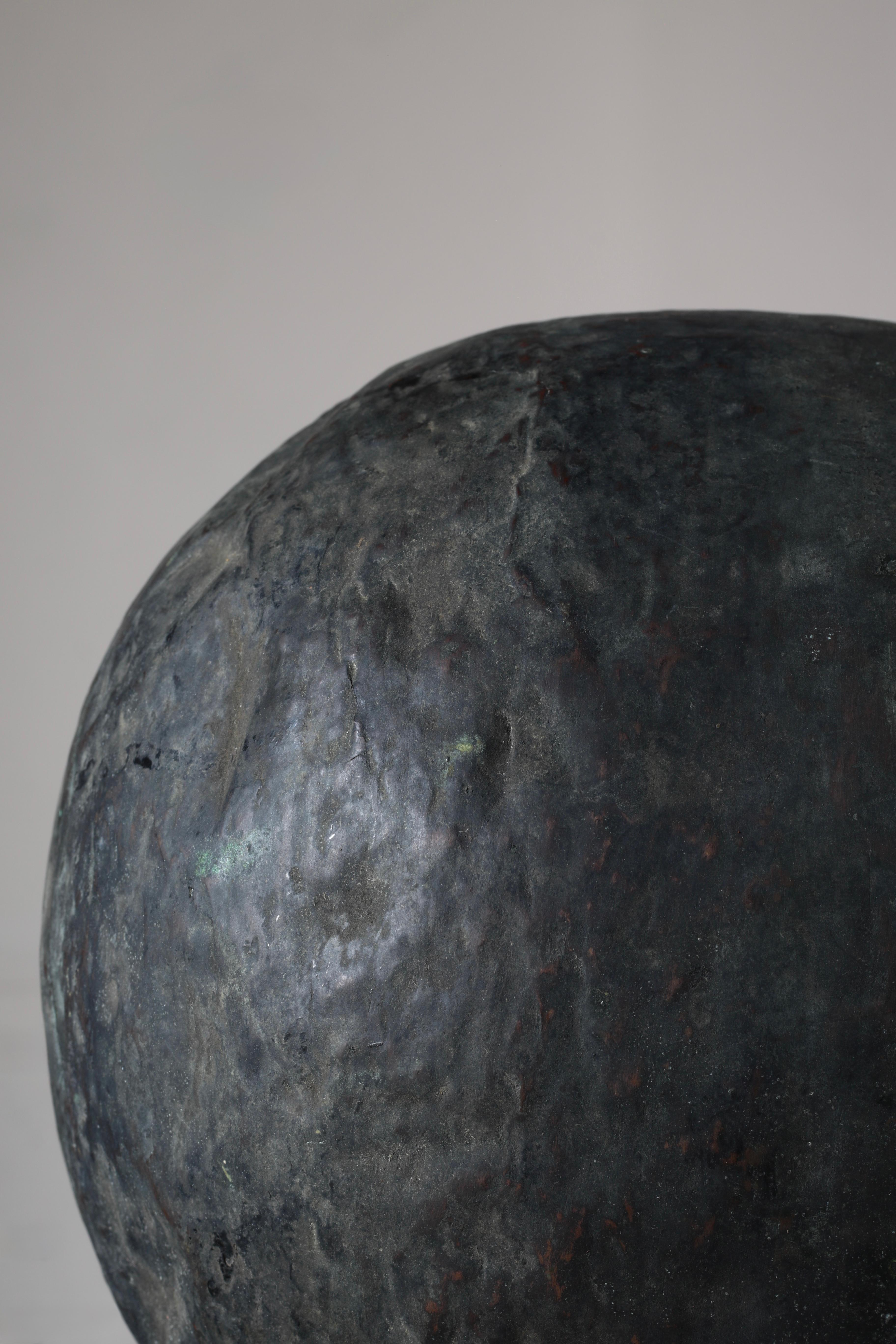 Cuenco japonés antiguo de cobre / Objeto / 1800-1900 / Wabi-sabi Mingei en venta 8
