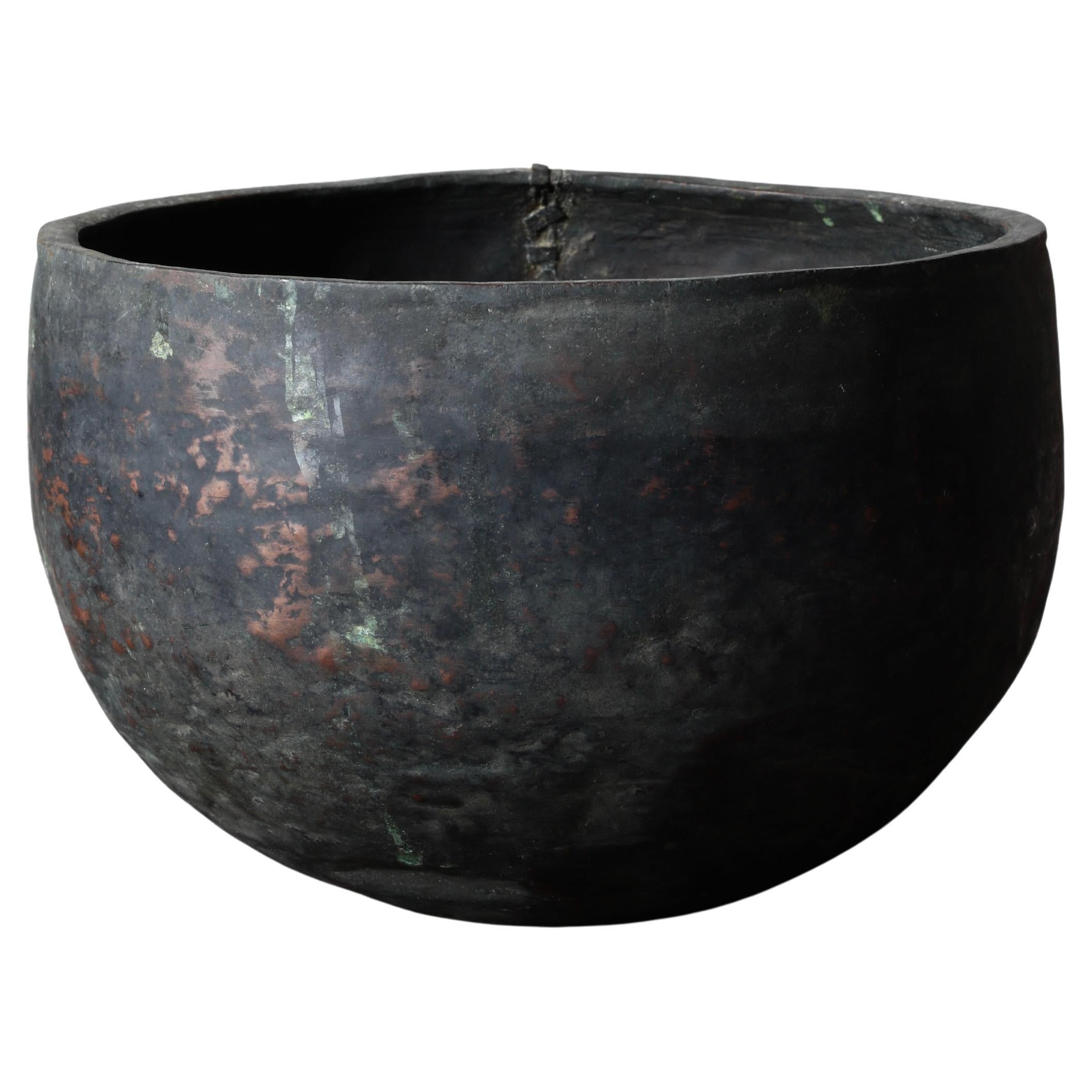Cuenco japonés antiguo de cobre / Objeto / 1800-1900 / Wabi-sabi Mingei