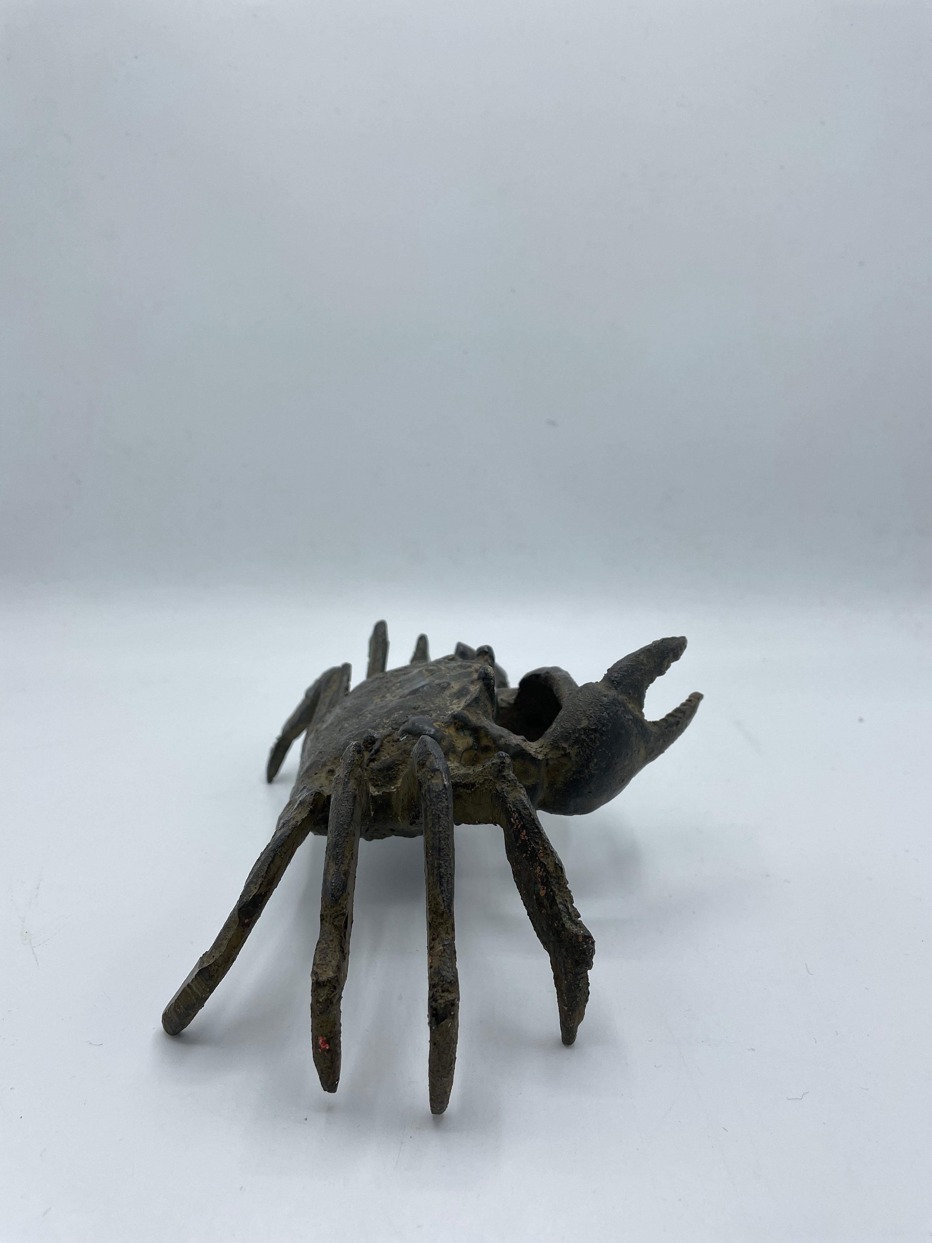 20th Century Japanese Antique Crab Bronze 'Made before the Second World War' 'N' For Sale