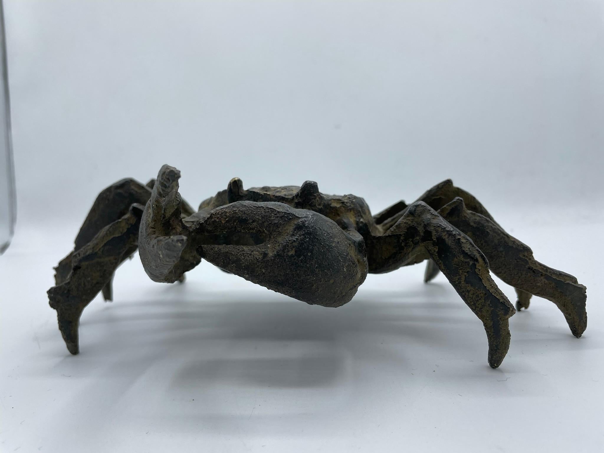 Japanese Antique Crab Bronze 'Made before the Second World War' 'N' For Sale 4