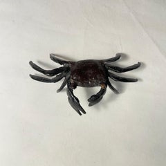 Japanese Antique Crab Obejct SAGETSU with Bronze 1930-40s
