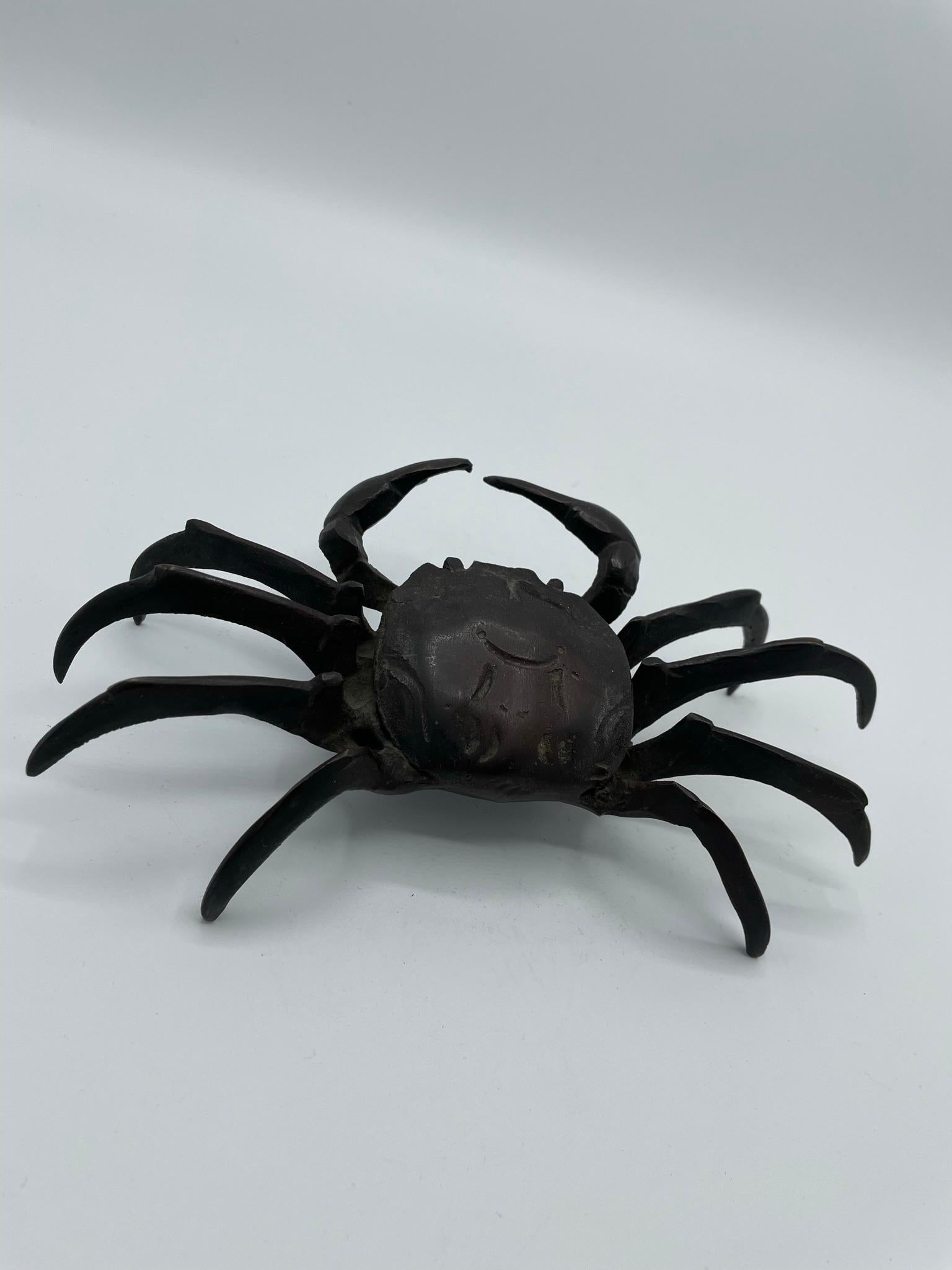 Mid-20th Century Japanese Antique Crab Object with Bronze 'Made before the Second World War'