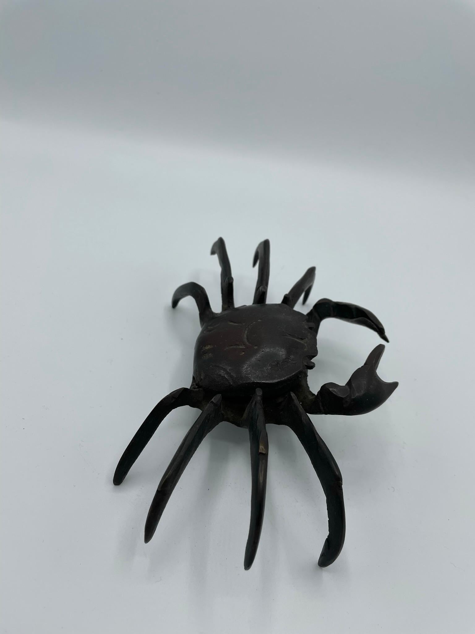 Japanese Antique Crab Object with Bronze 'Made before the Second World War' 1