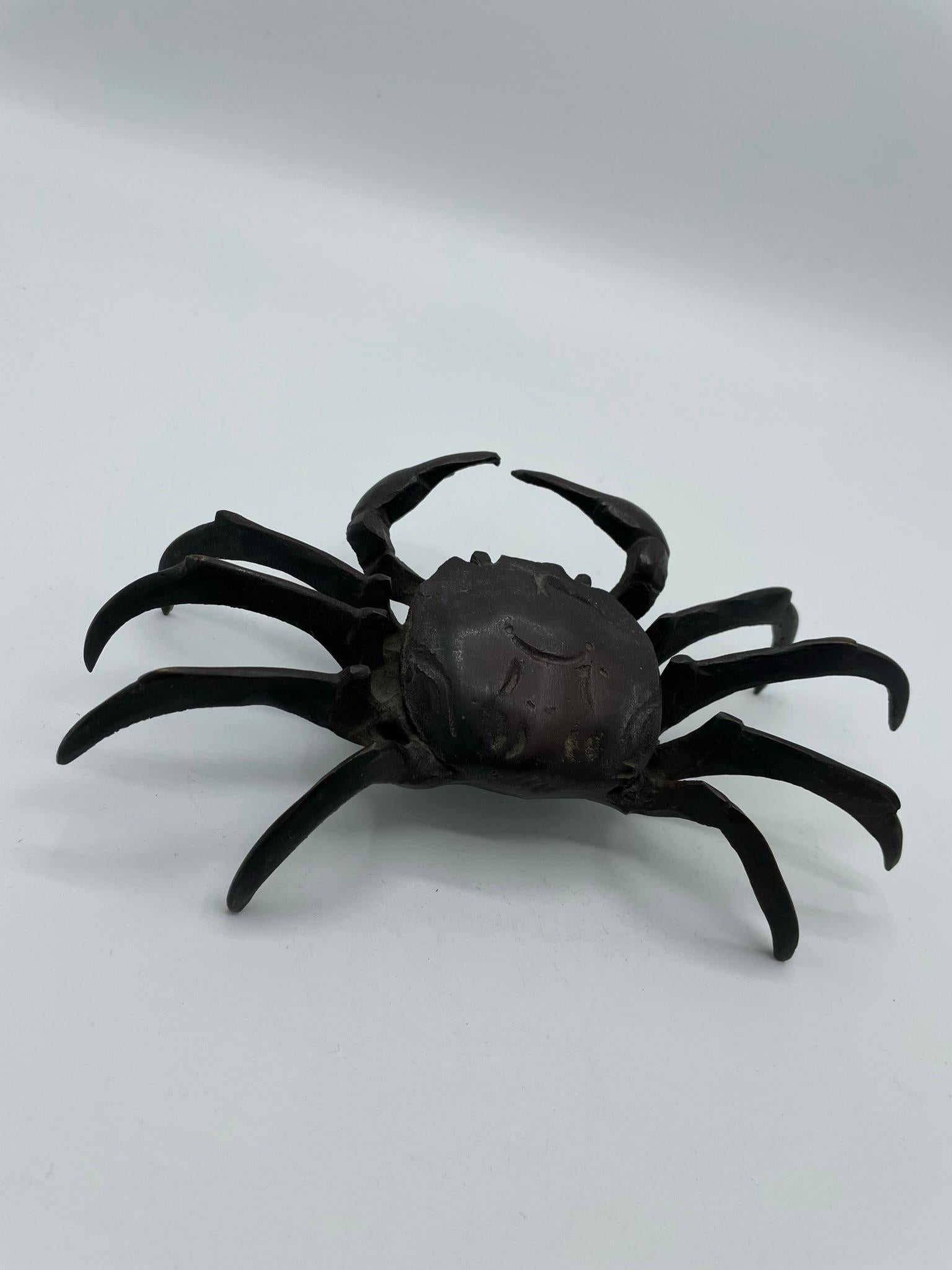 Japanese Antique Crab Object with Bronze 'Made before the Second World War' 2