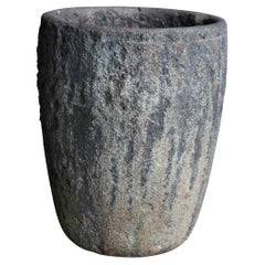 Vase à fleurs japonais ancien des années 1920-1940 Wabisabi